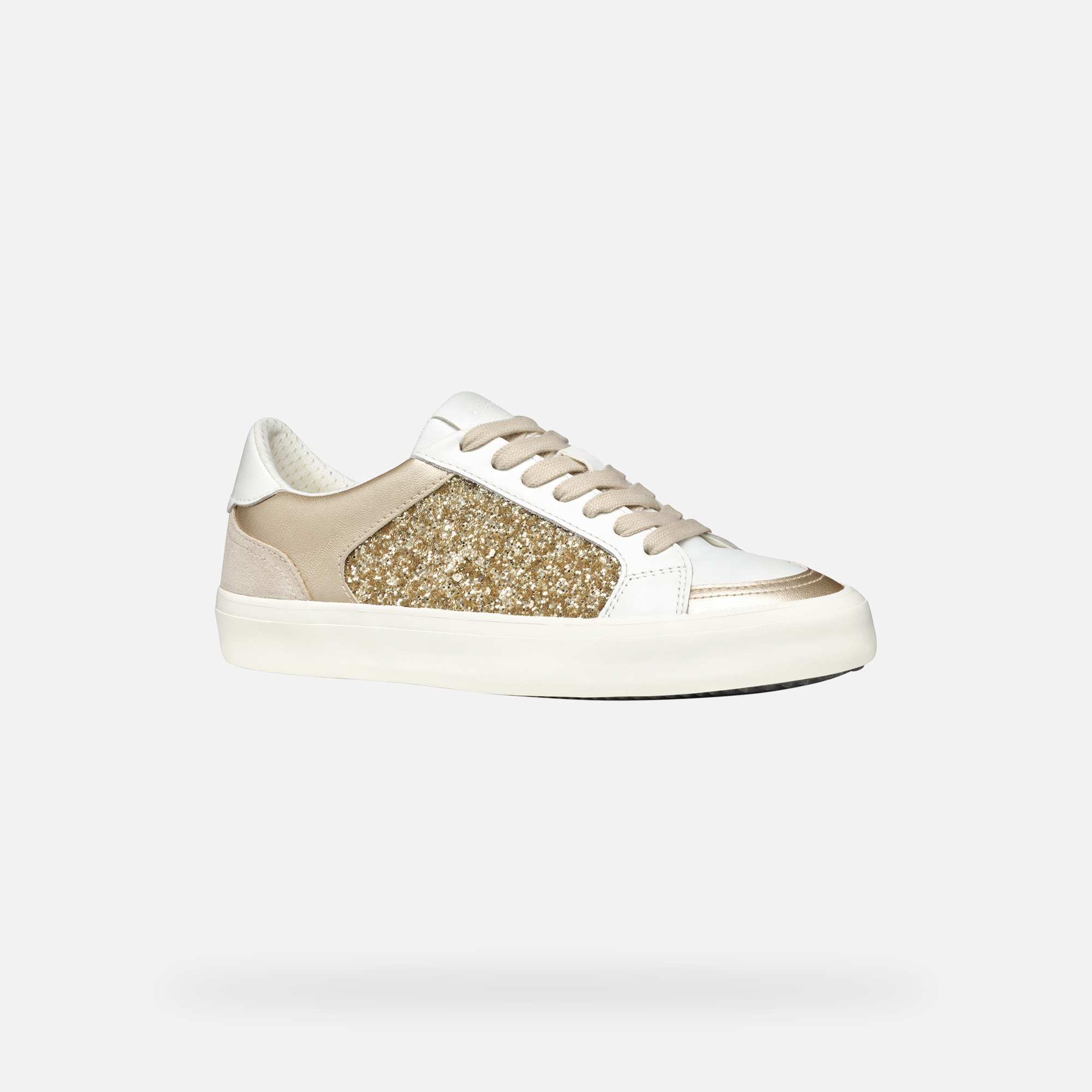 White women's sneakers Geox Emmeleny - Women's