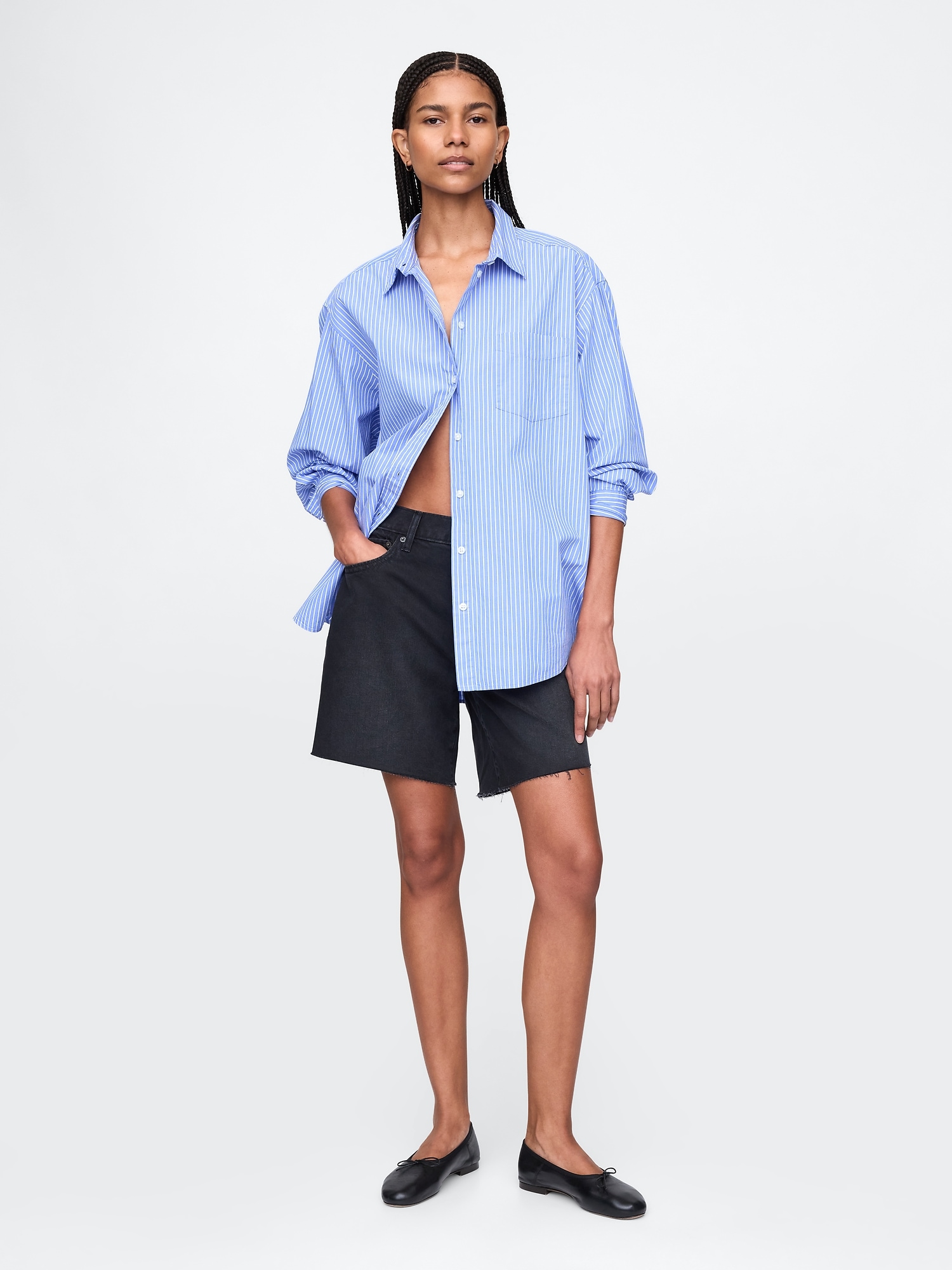 GAP Denim shorts Loose Bermuda - Women&#039;s