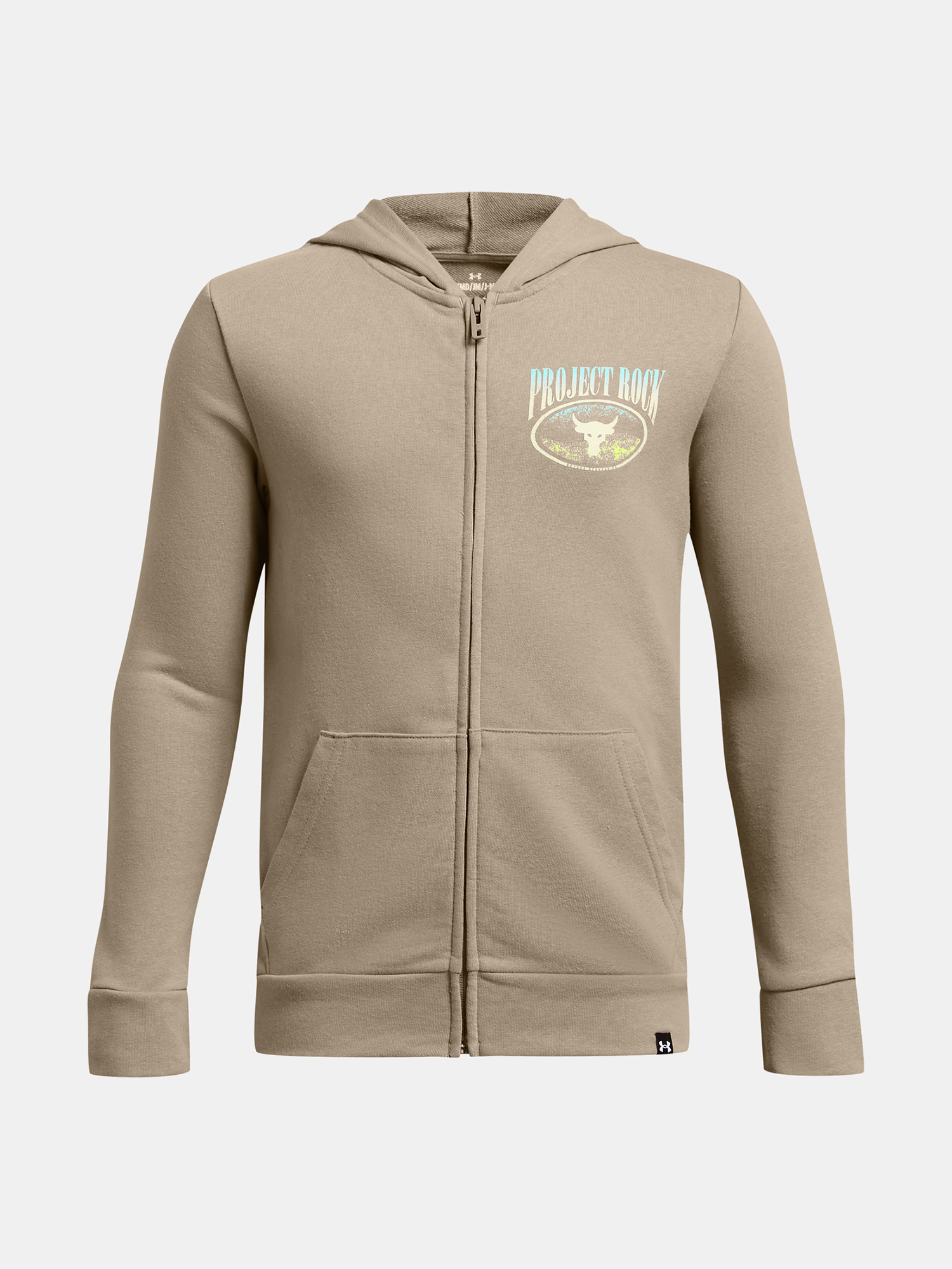 Chlapecká mikina Under Armour Pjt Rck Boys LS FZ HD Q1-BRN - Kluci
