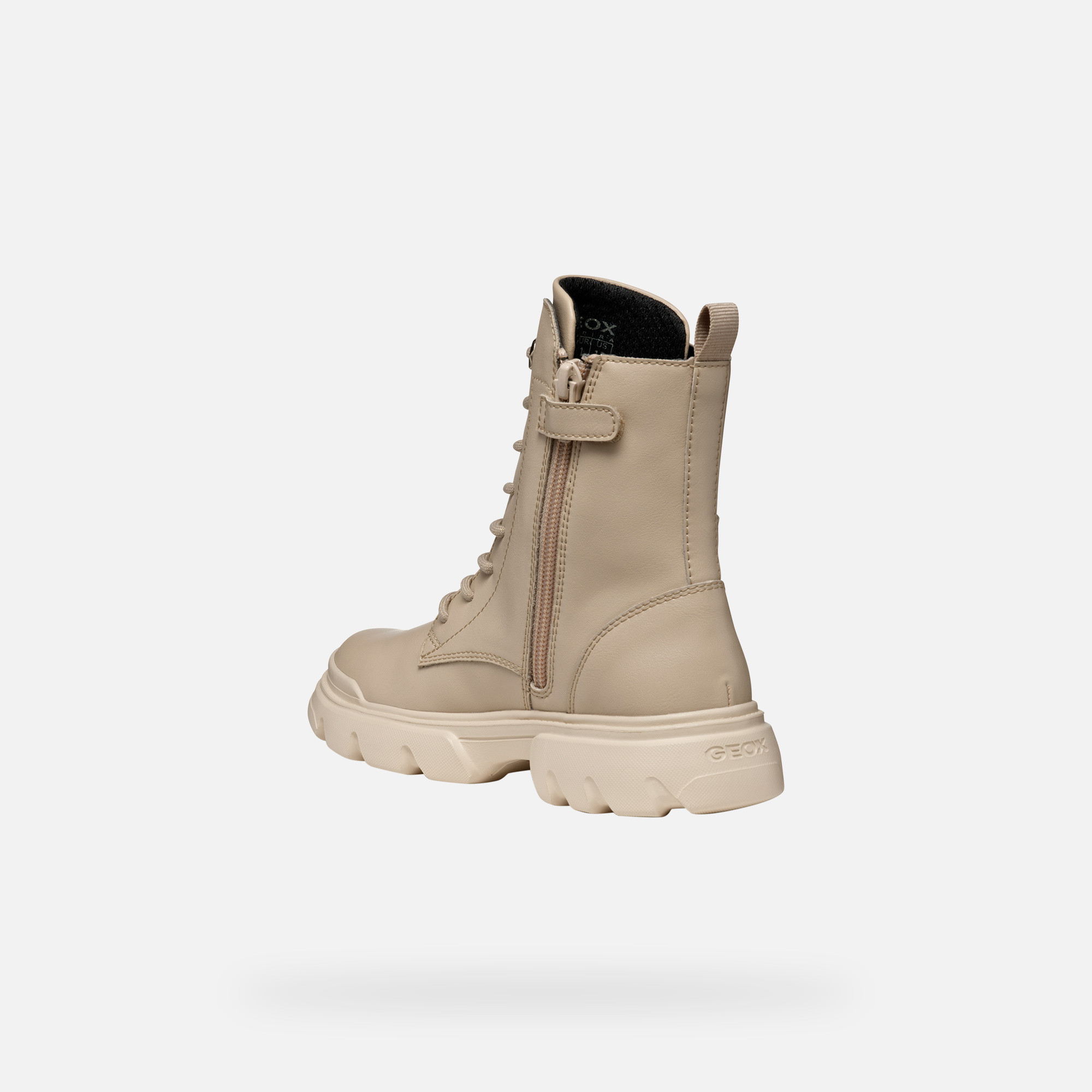 Beige Girls Ankle Boots Geox Junette - Girls