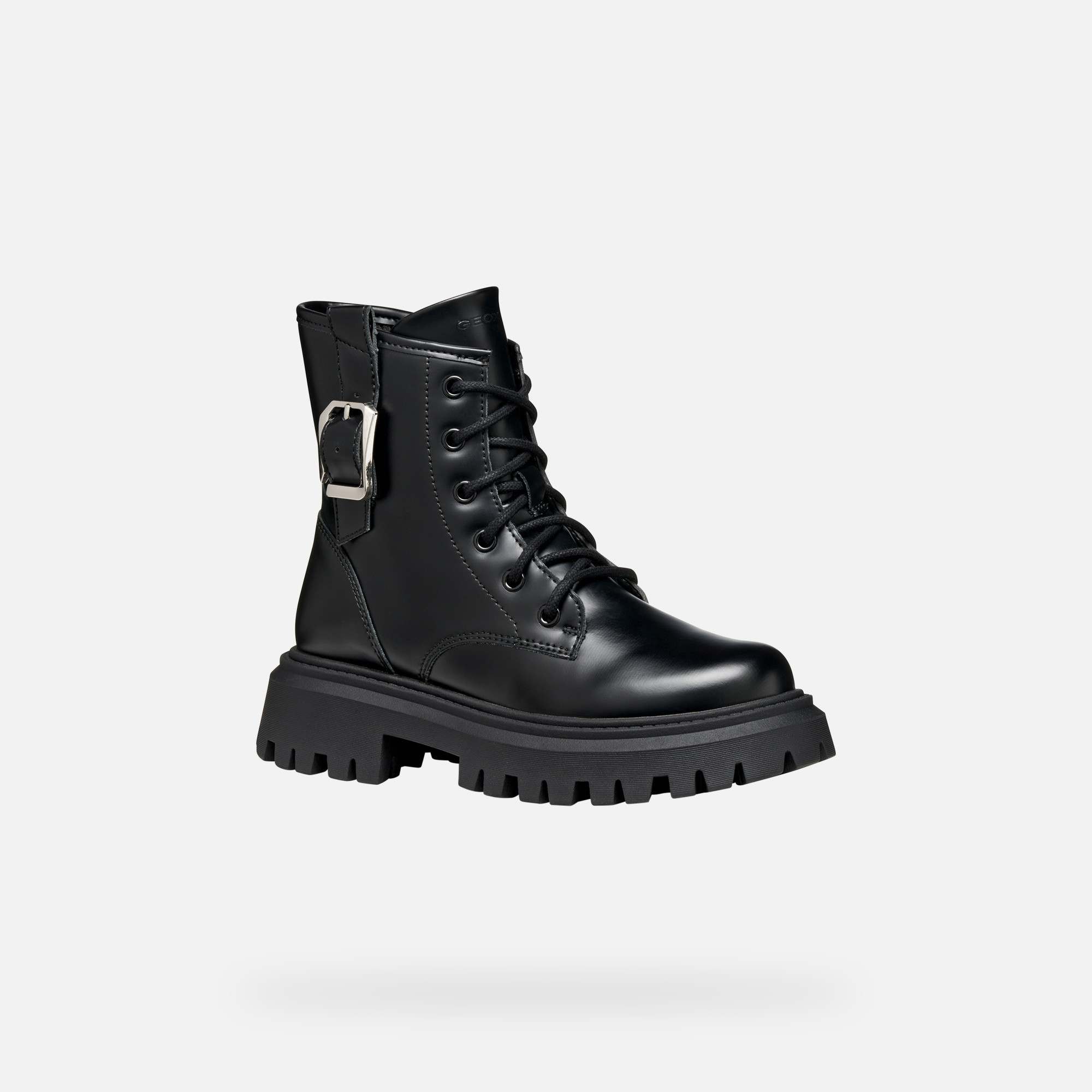 Black Girls Ankle Boots Geox Maquinnens - Girls