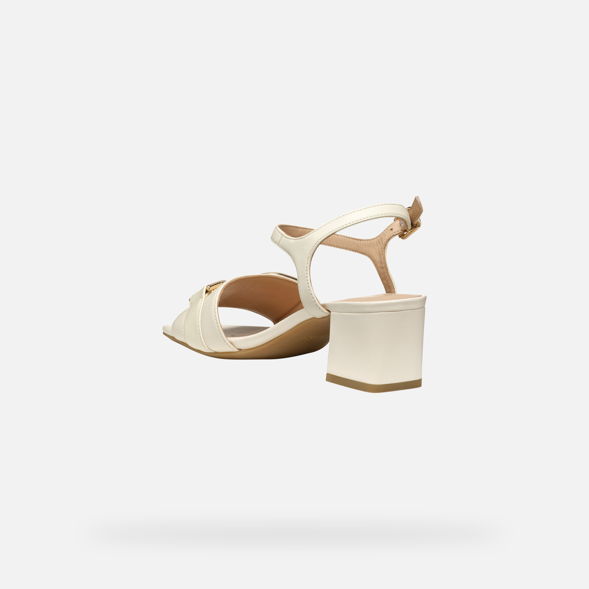 Cream women&#039;s sandals Geox Neeraklia 50 - Women&#039;s