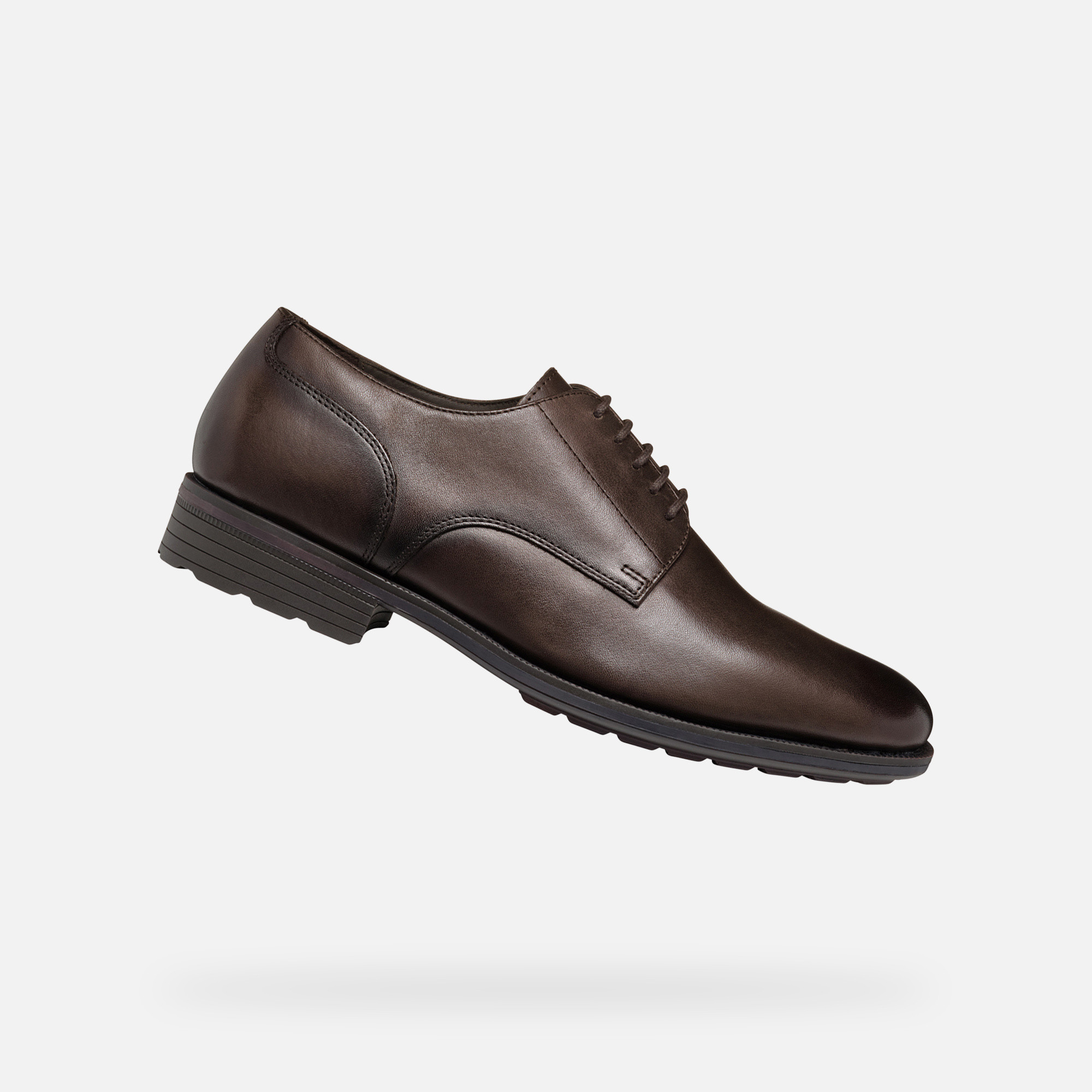 Brown men&#039;s formal shoes Geox Walk Pleasure F - Men&#039;s
