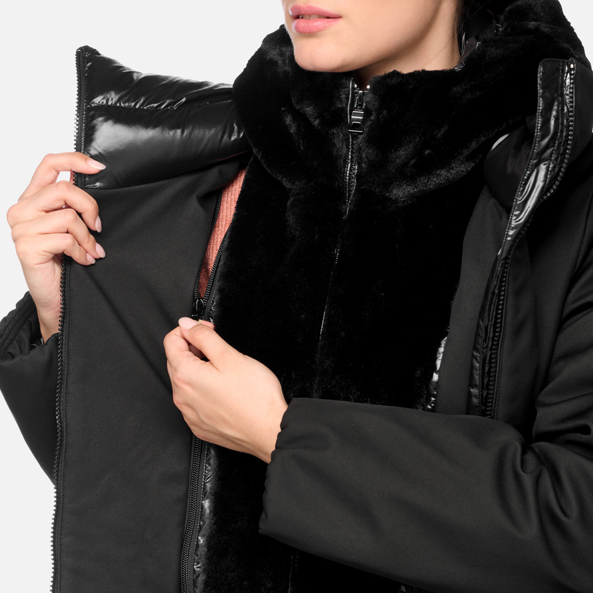Black Women's Geox Desya Jacket - Women's