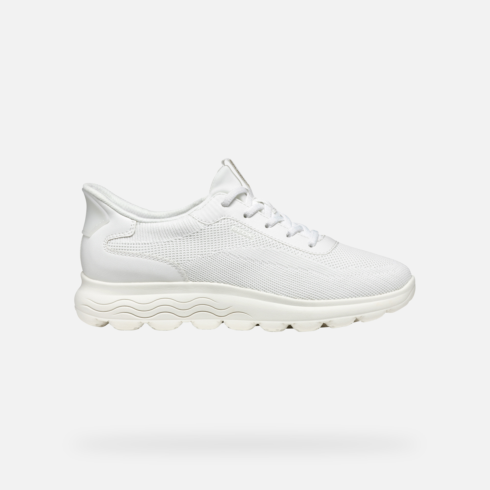 White women's sneakers Geox Spherica Plus - Women's