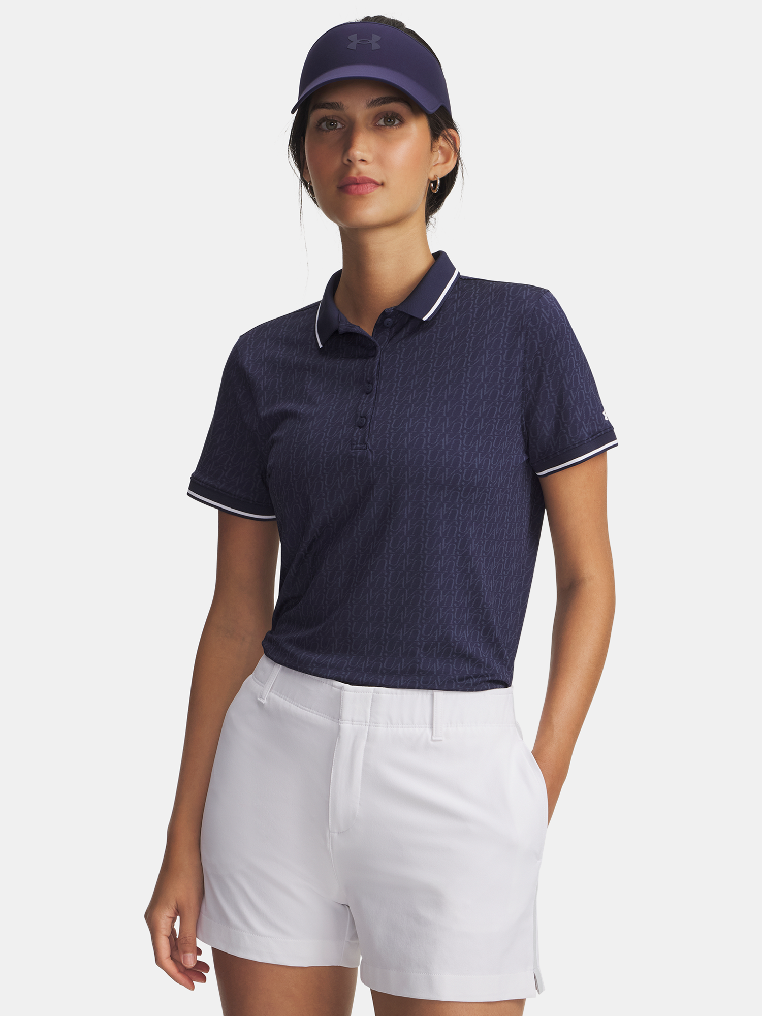Under Armour UA Playoff Jacquard Polo-BLU Womens T-Shirt - Womens