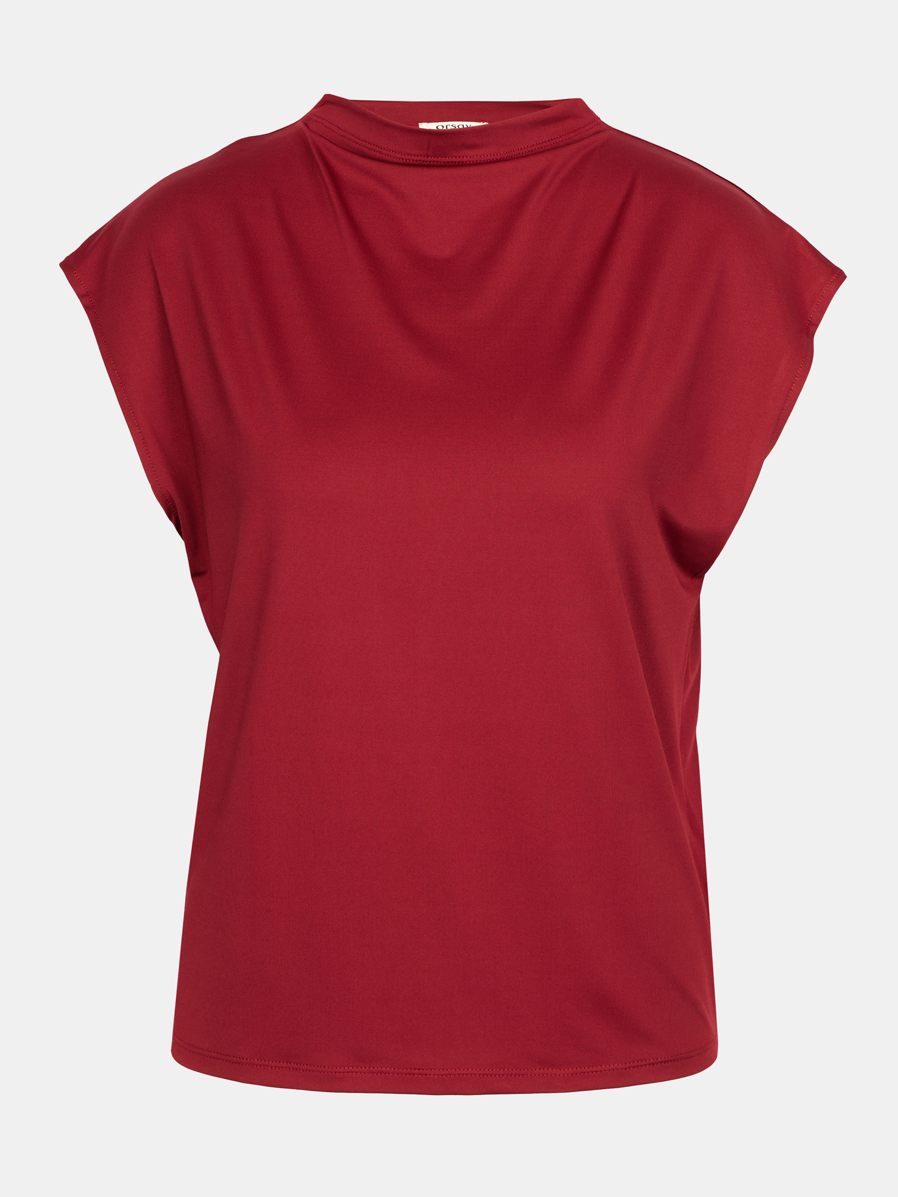 Dámské bordó tričko s krátkým rukávem