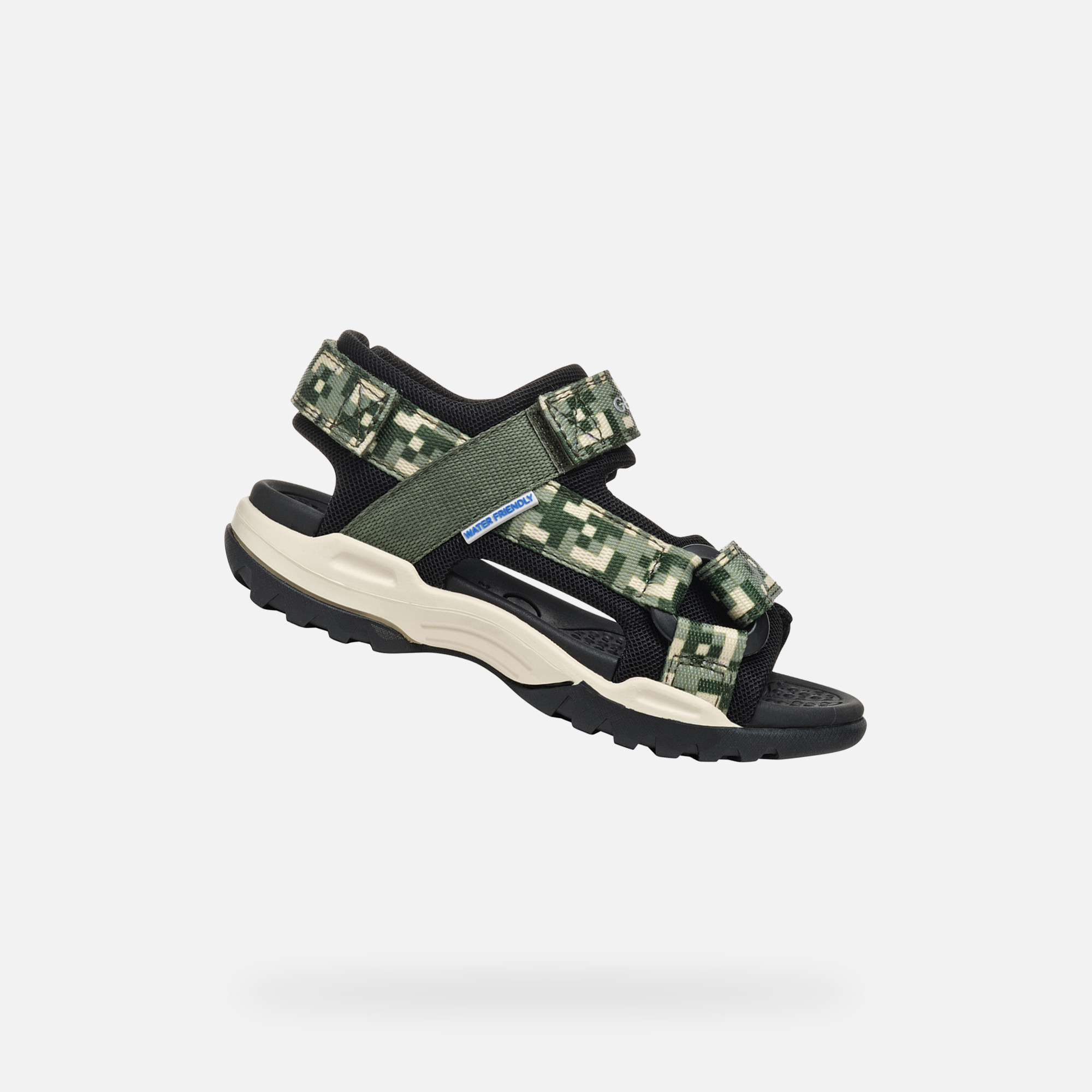 Dark green boys sandals Geox Borealis - Boys