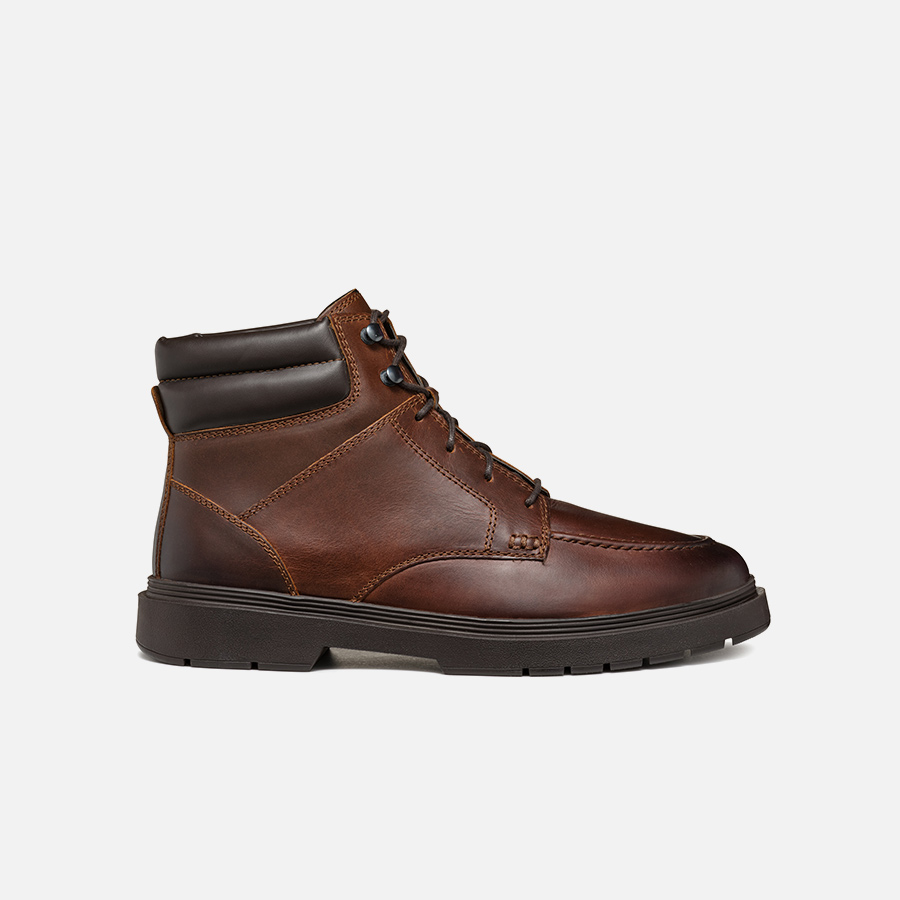 Brown men&#039;s ankle boots Geox Calaita - Men&#039;s