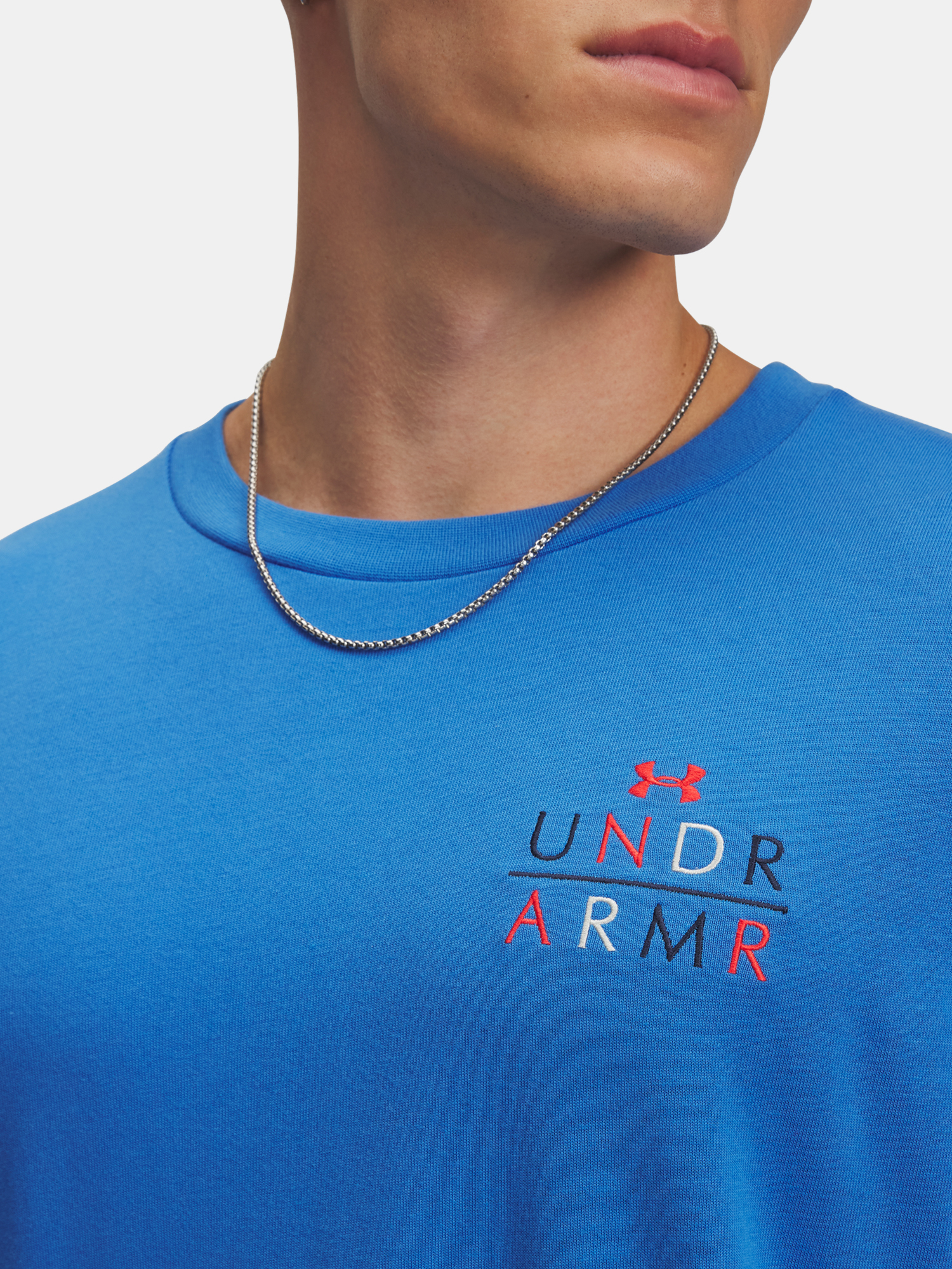 Men's Under Armour UA HWT MODERN SPORT OS LS-BLU - Men's T-Shirt