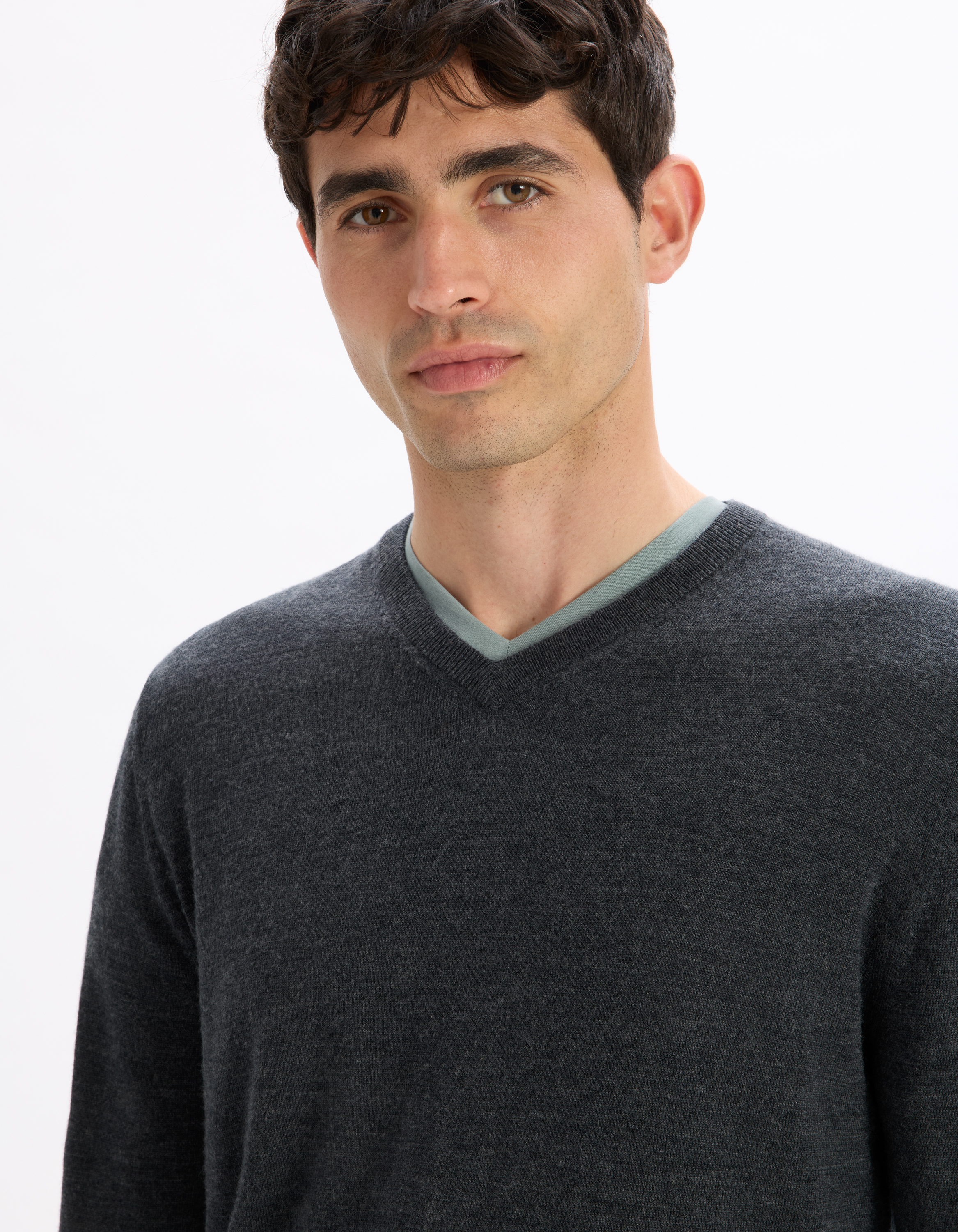 Pulovere pentru barbati Celio - gri inchis