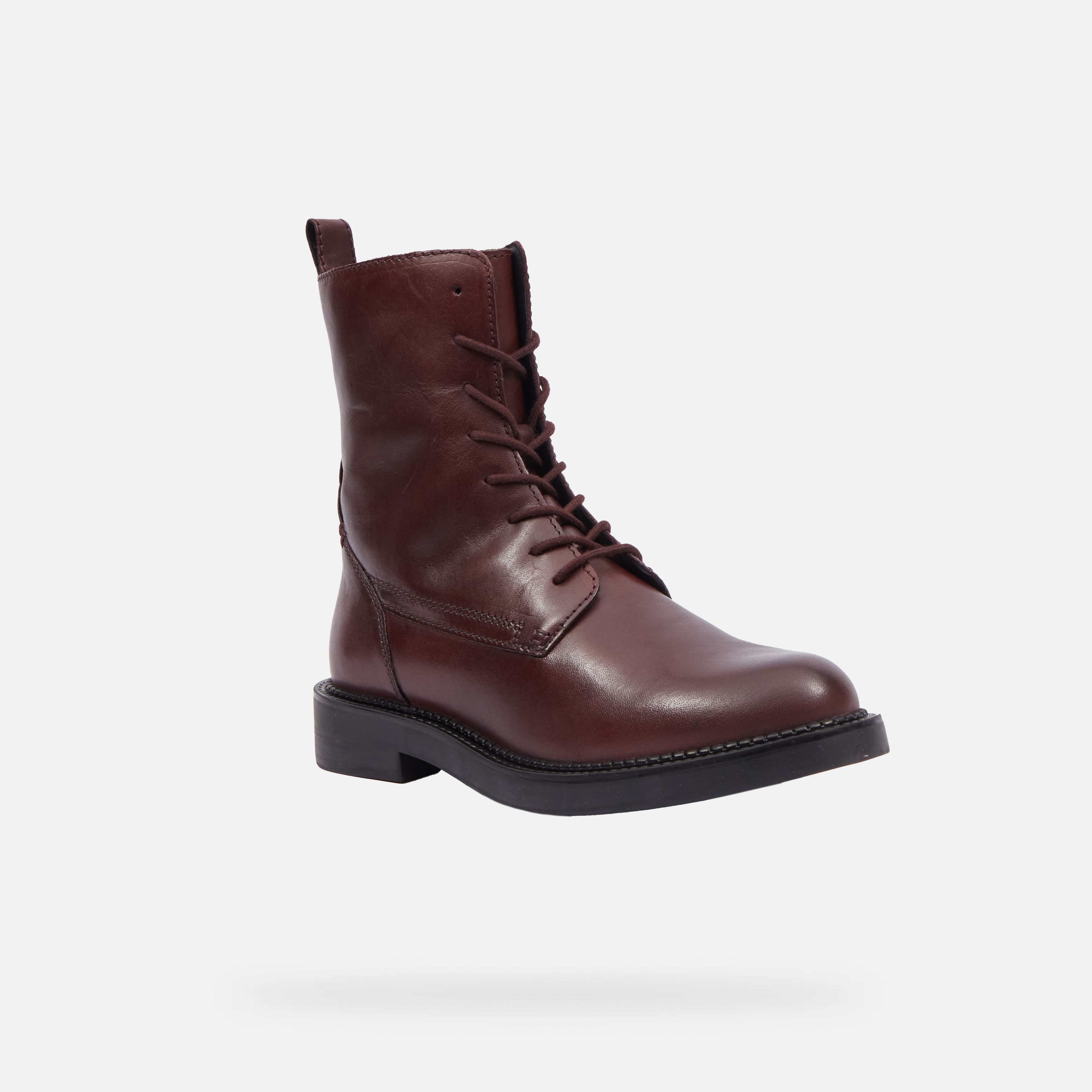 Burgundy women's ankle boots Geox Serilda - Women's