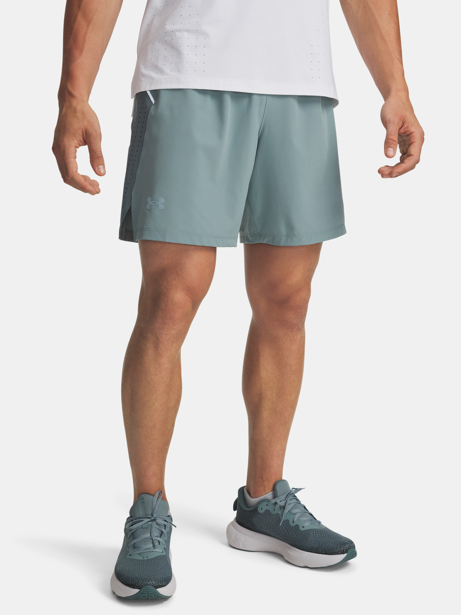 Mens shorts Under Armour UA LAUNCH PRO 7 SHORTS-GRN - Men