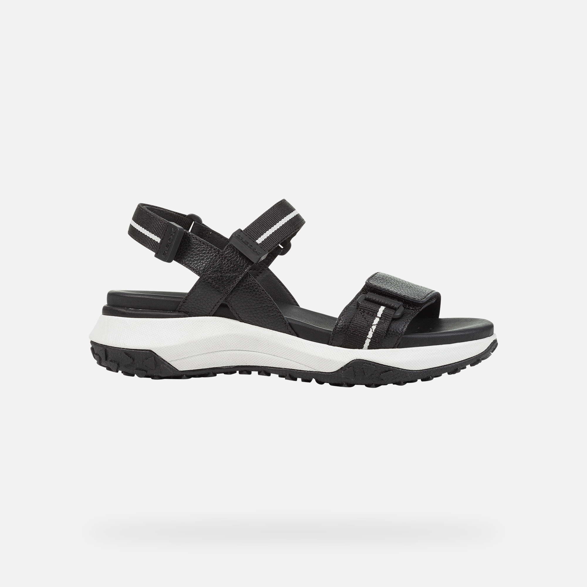 Black women&#039;s sandals Geox Sorapis + Grip - Women&#039;s
