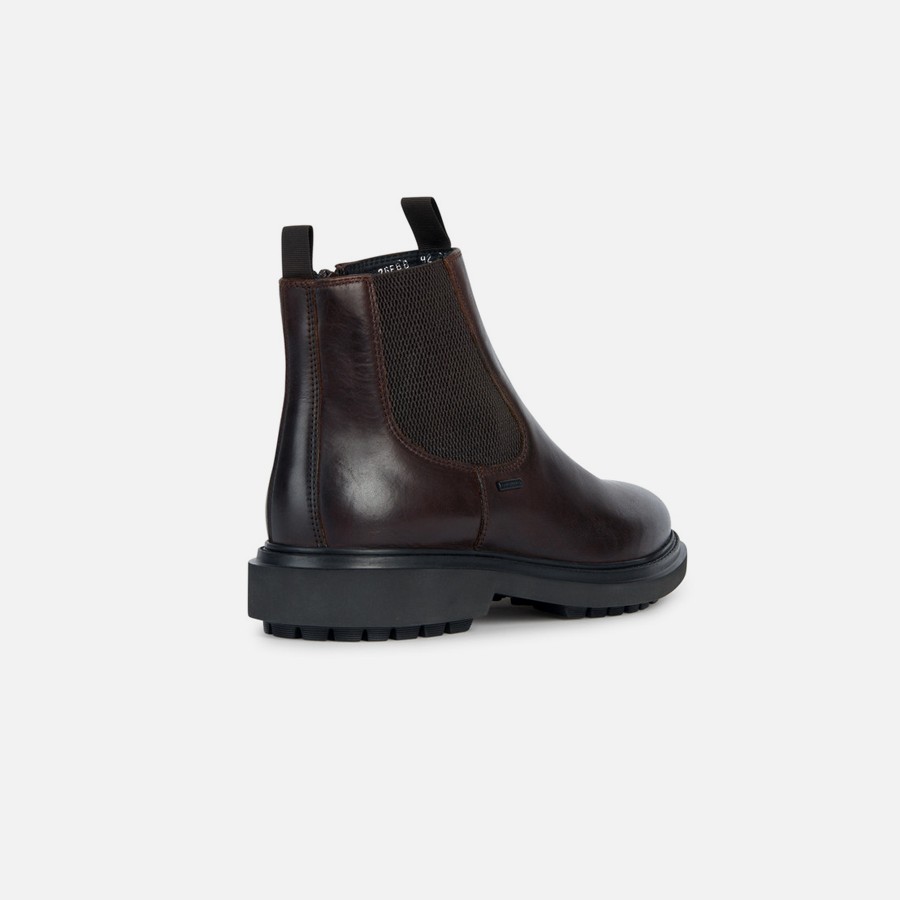 Brown men&#039;s ankle boots Geox Faloria B Abx - Men&#039;s
