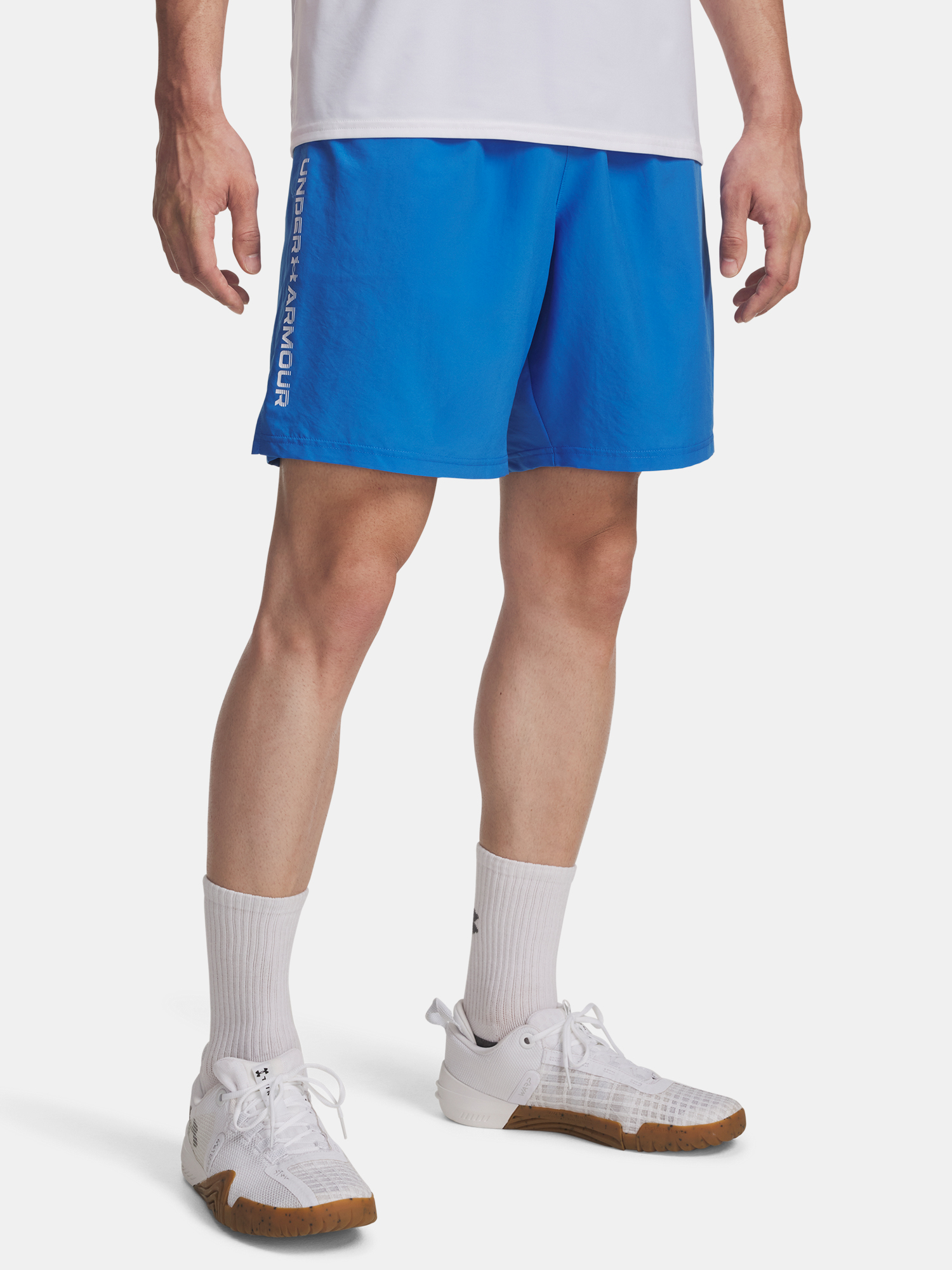 Mens shorts Under Armour UA Tech Woven Wordmark Short-BLU - Mens