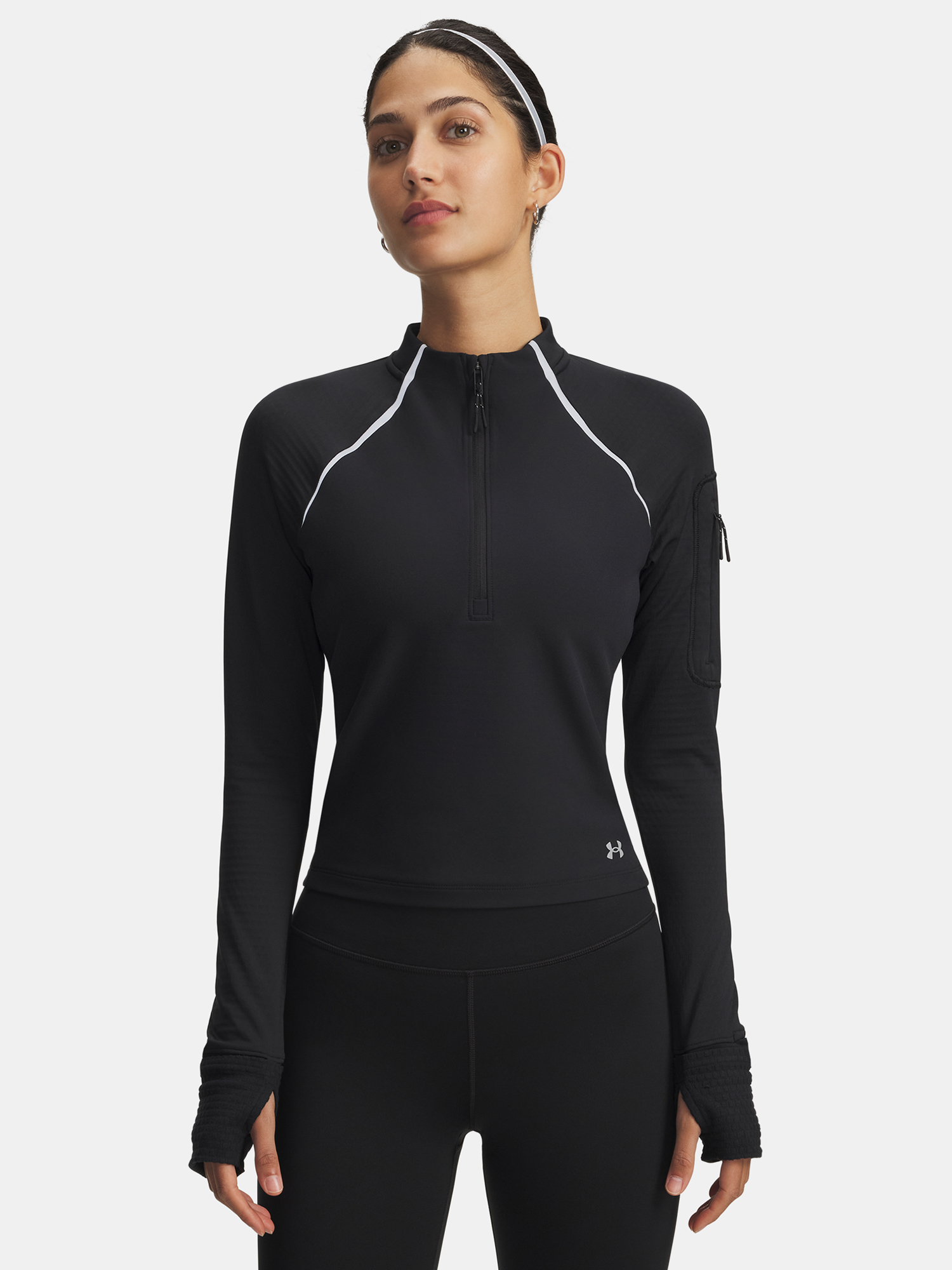 Under Armour UA Velociti Pro CW Half Zip-BLK T-Shirt for Women - Women's