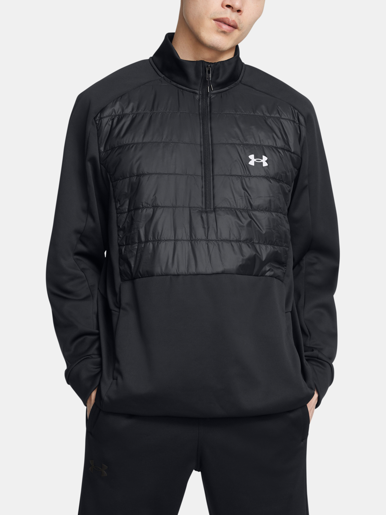 Men's Jacket Under Armour ARMOUR FLEECE HZ SWACKET-BLK - Men's