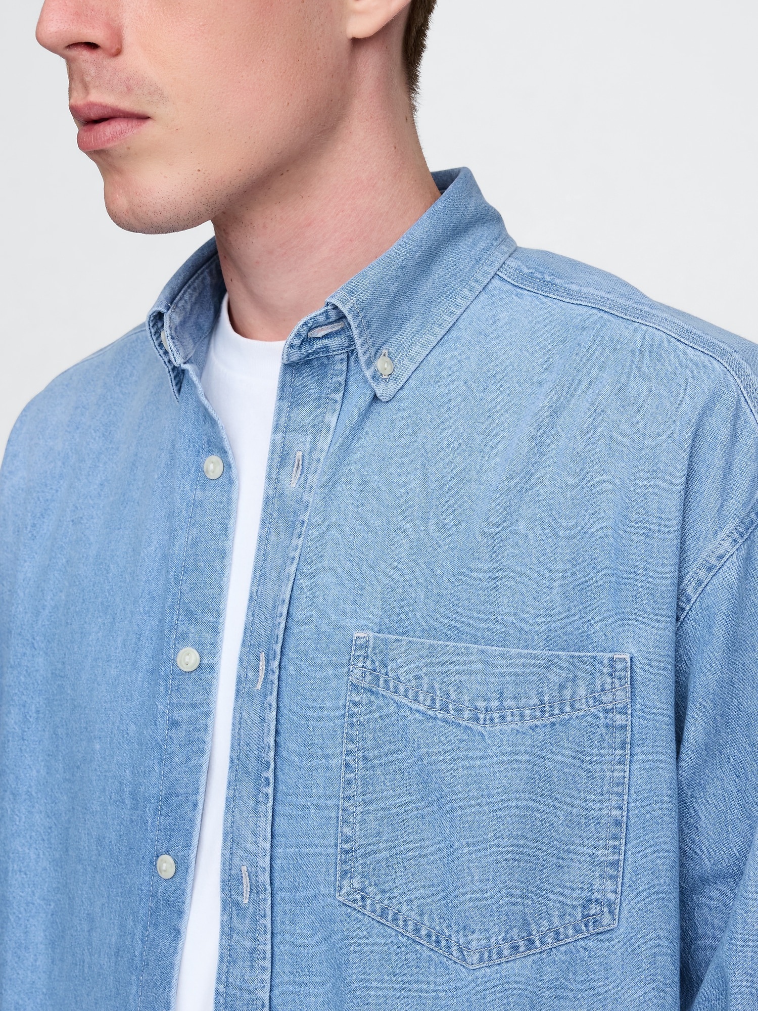 GAP Oversize denim shirt Big Shirt - Men's