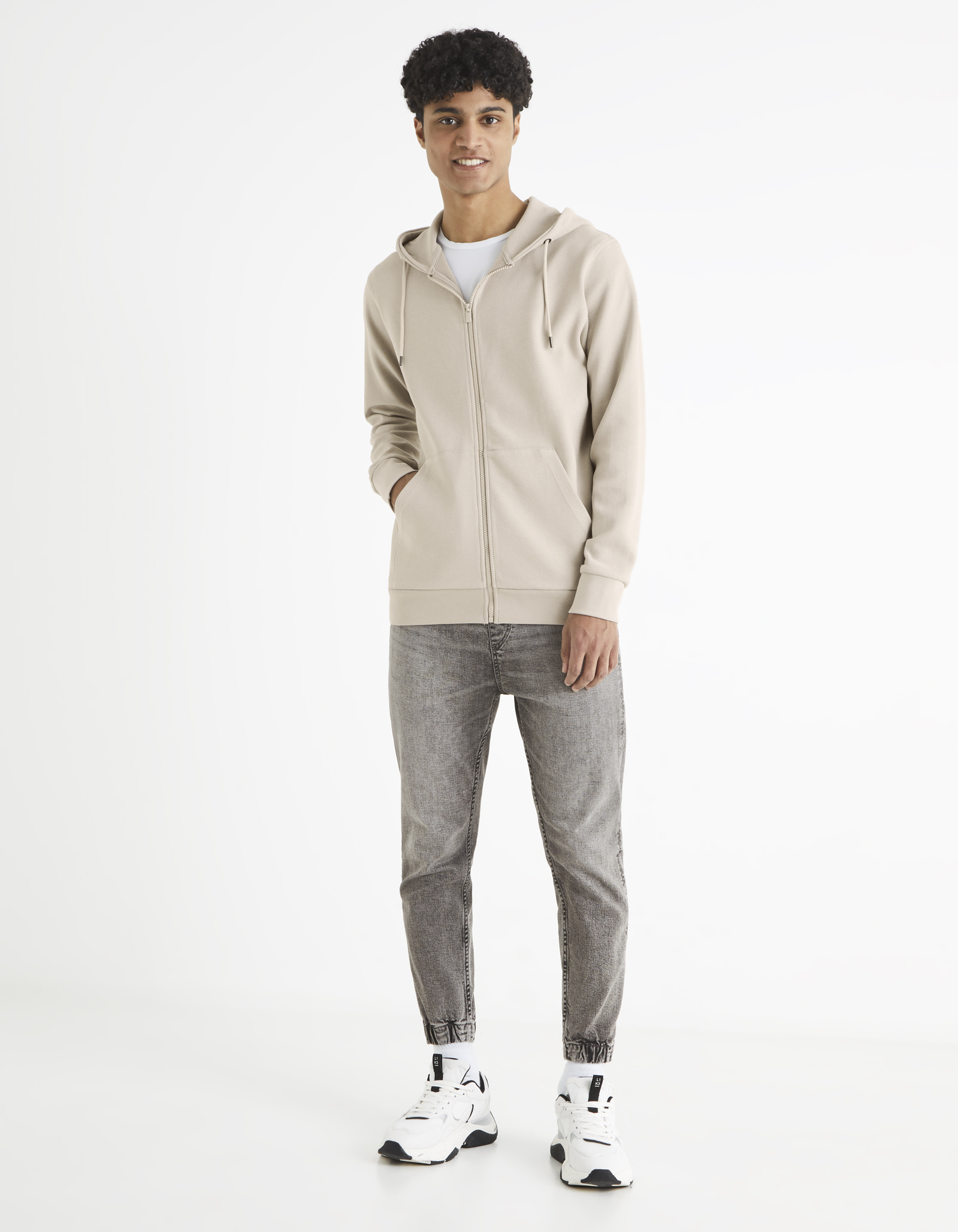 Pulovere si hanorace pentru barbati Celio - gri deschis