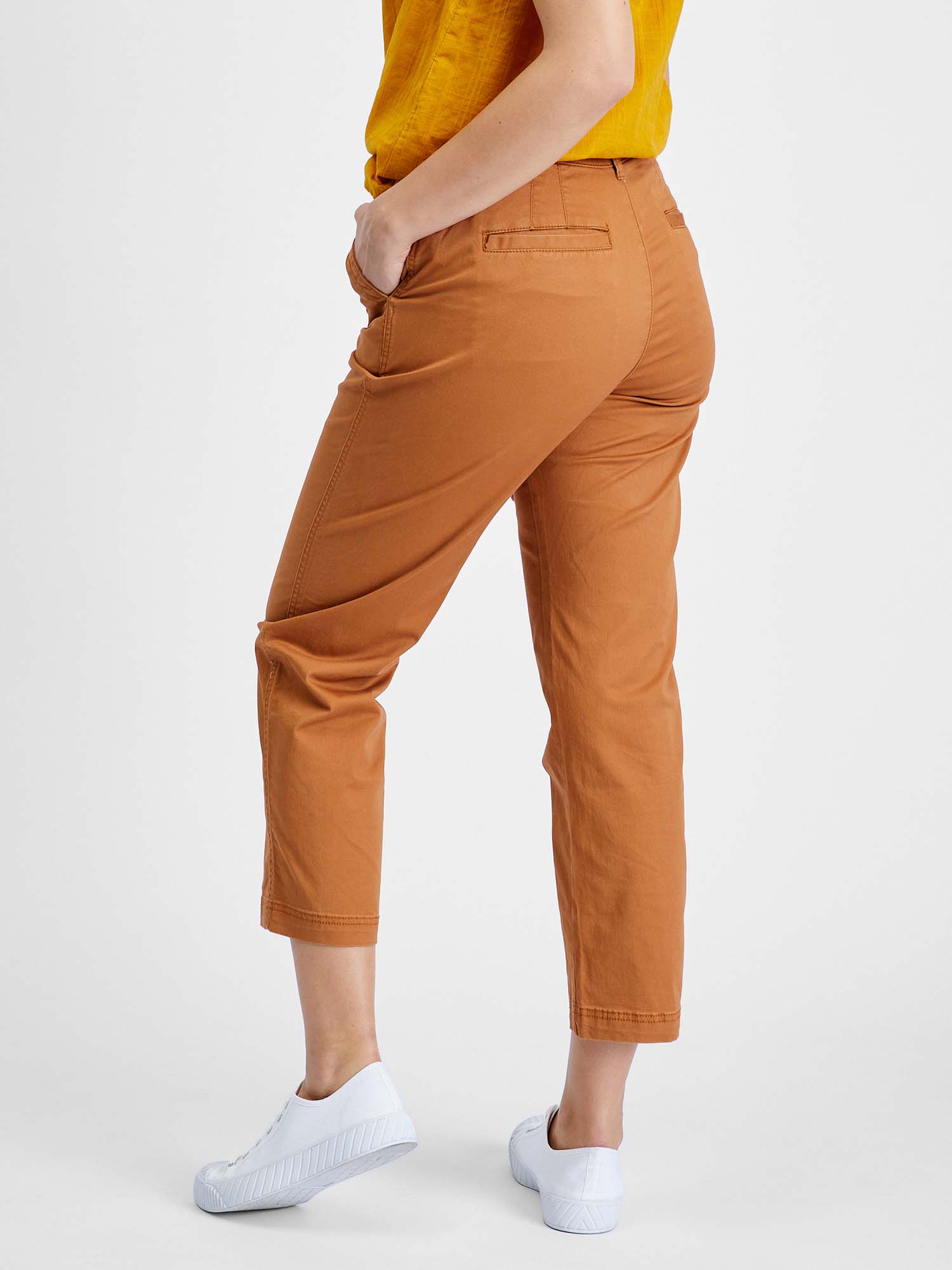Marimi curvy pentru femei GAP - caramiziu