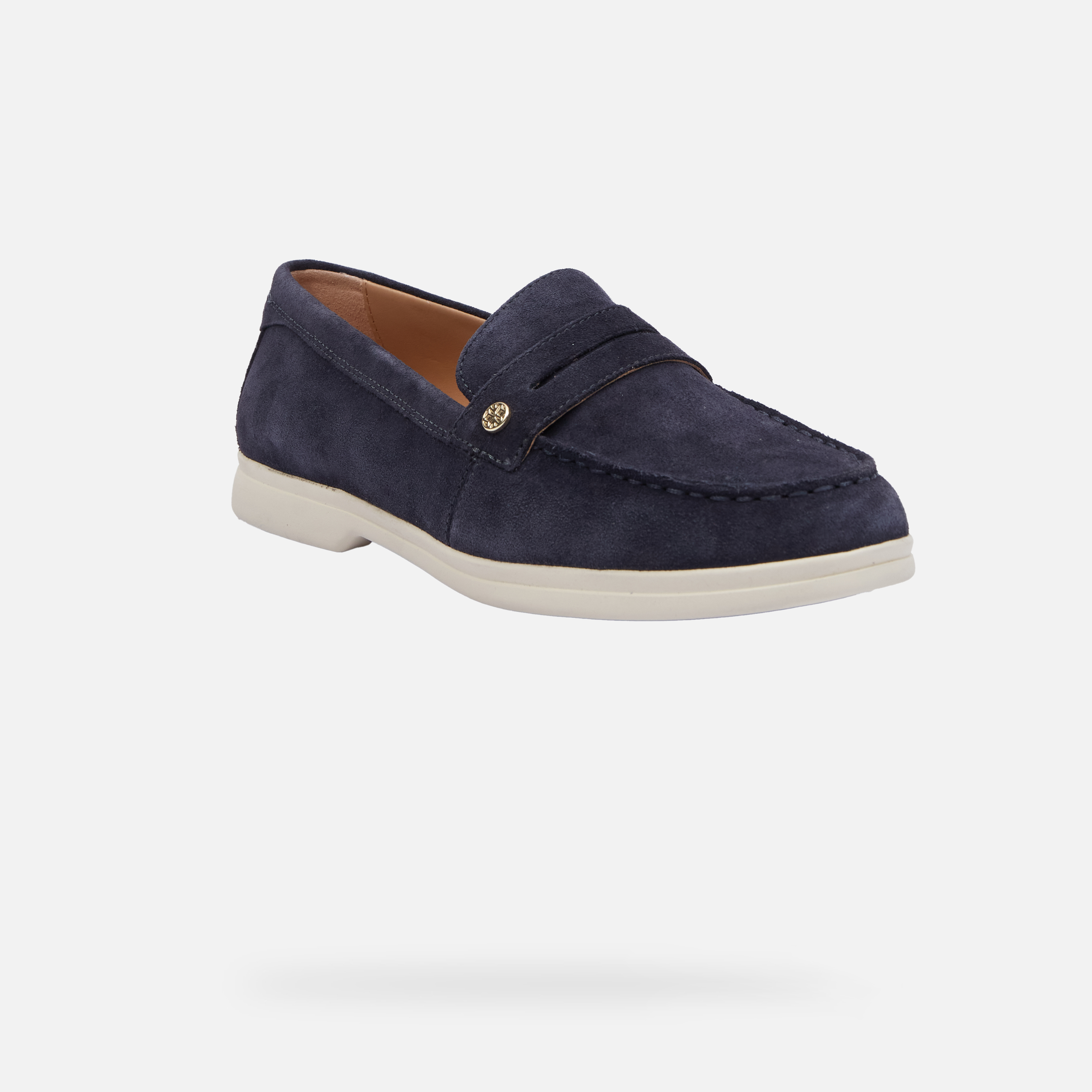 Dark blue women's moccasins Geox XAN3 - Women's
