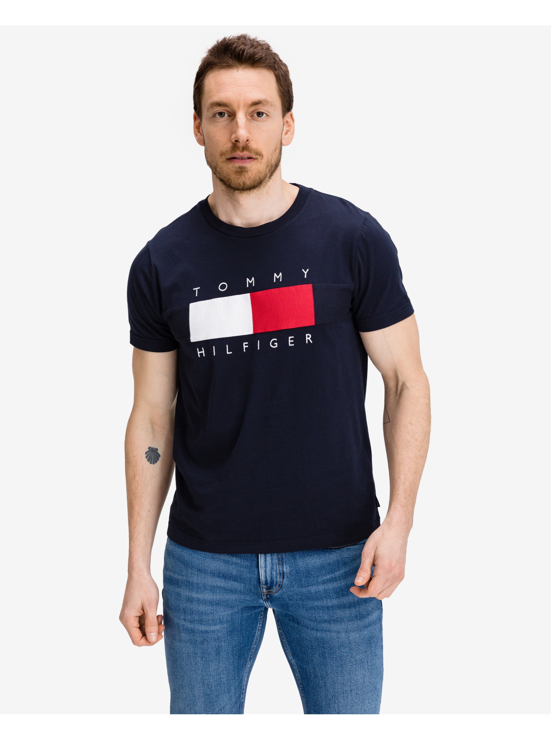 Textured Flag T-shirt Tommy Hilfiger - Men