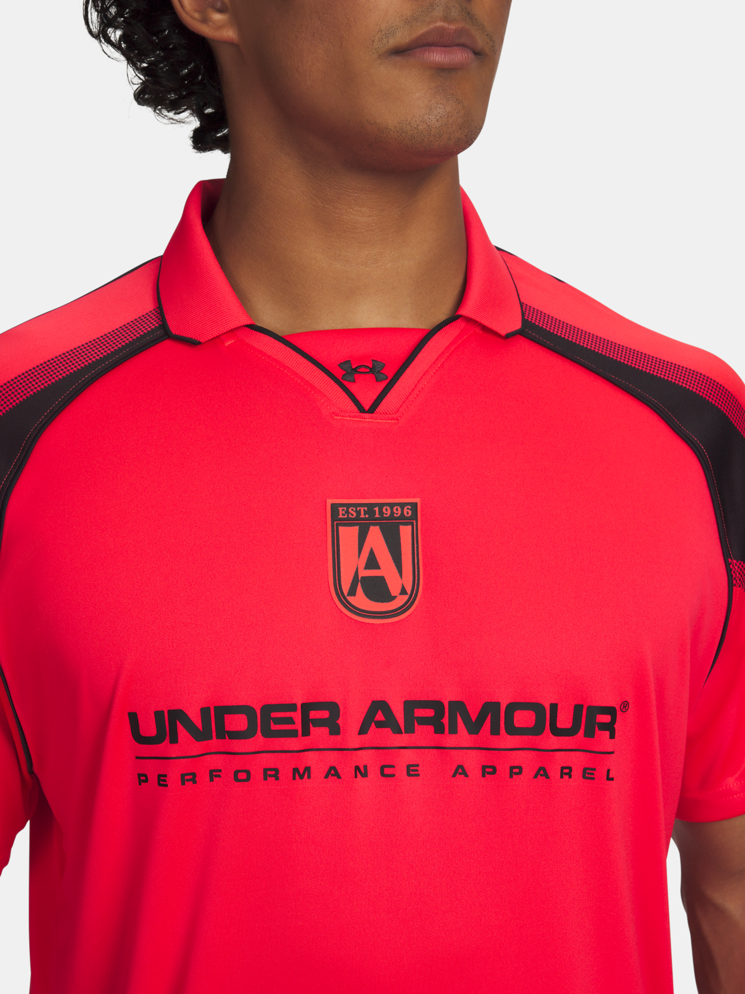 Men's Under Armour UA M 96 Terrace Jersey SS-RED - Men's T-Shirt