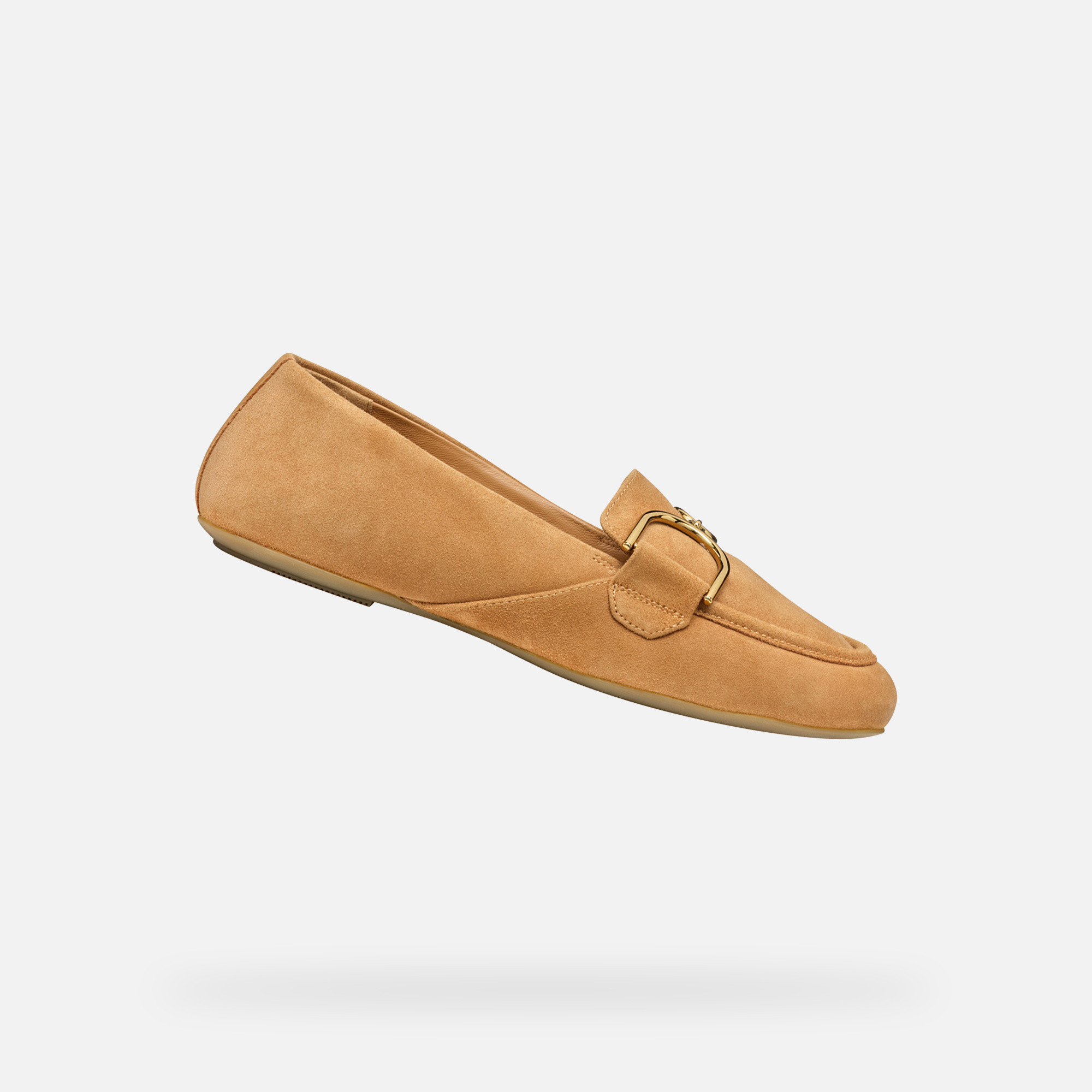Brown womens moccasins Geox Palmaria - Womens