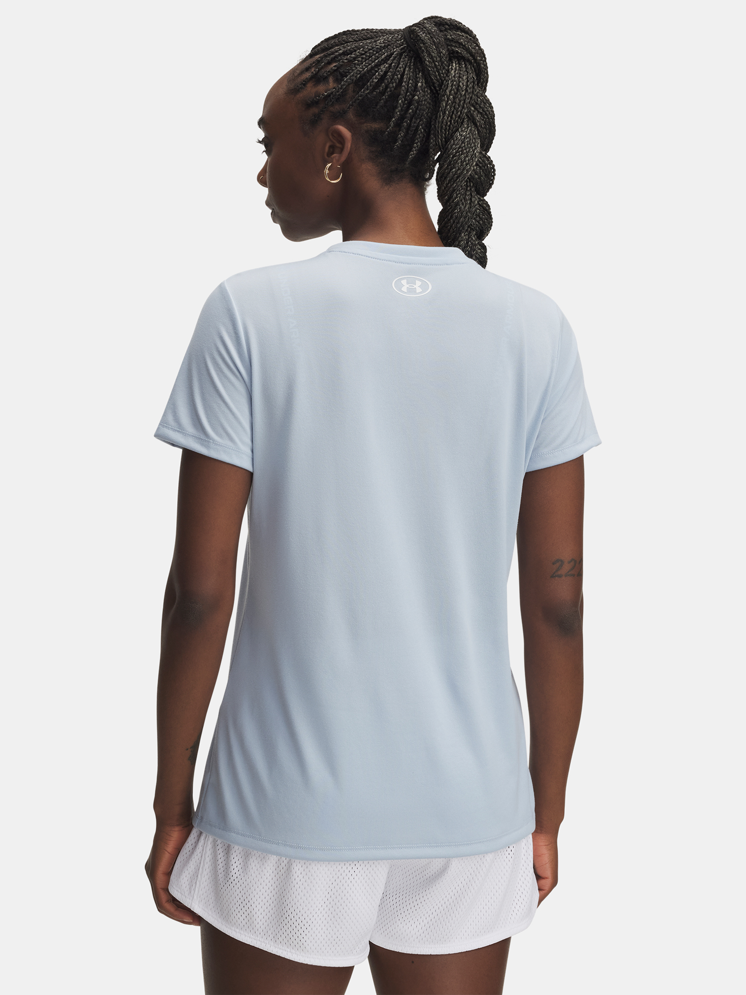 Women's T-shirt Under Armour Tech SSV- Solid-BLU - Women's