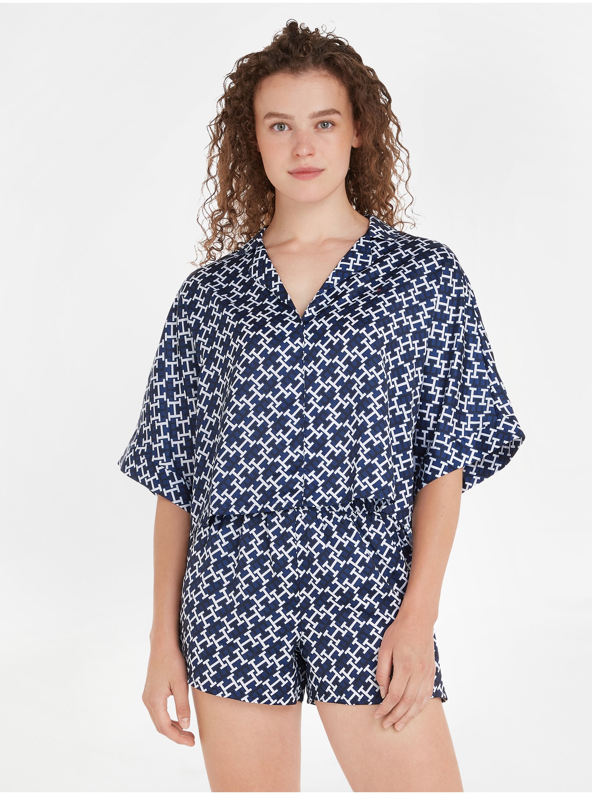 Dark Blue Women Patterned Pyjamas Tommy Hilfiger Underwear - Women