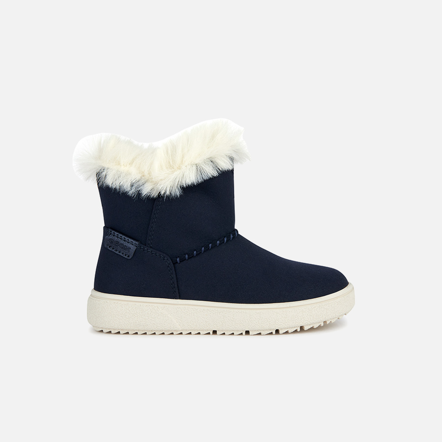Dark Blue Girls Ankle Boots Geox Theleven - Girls
