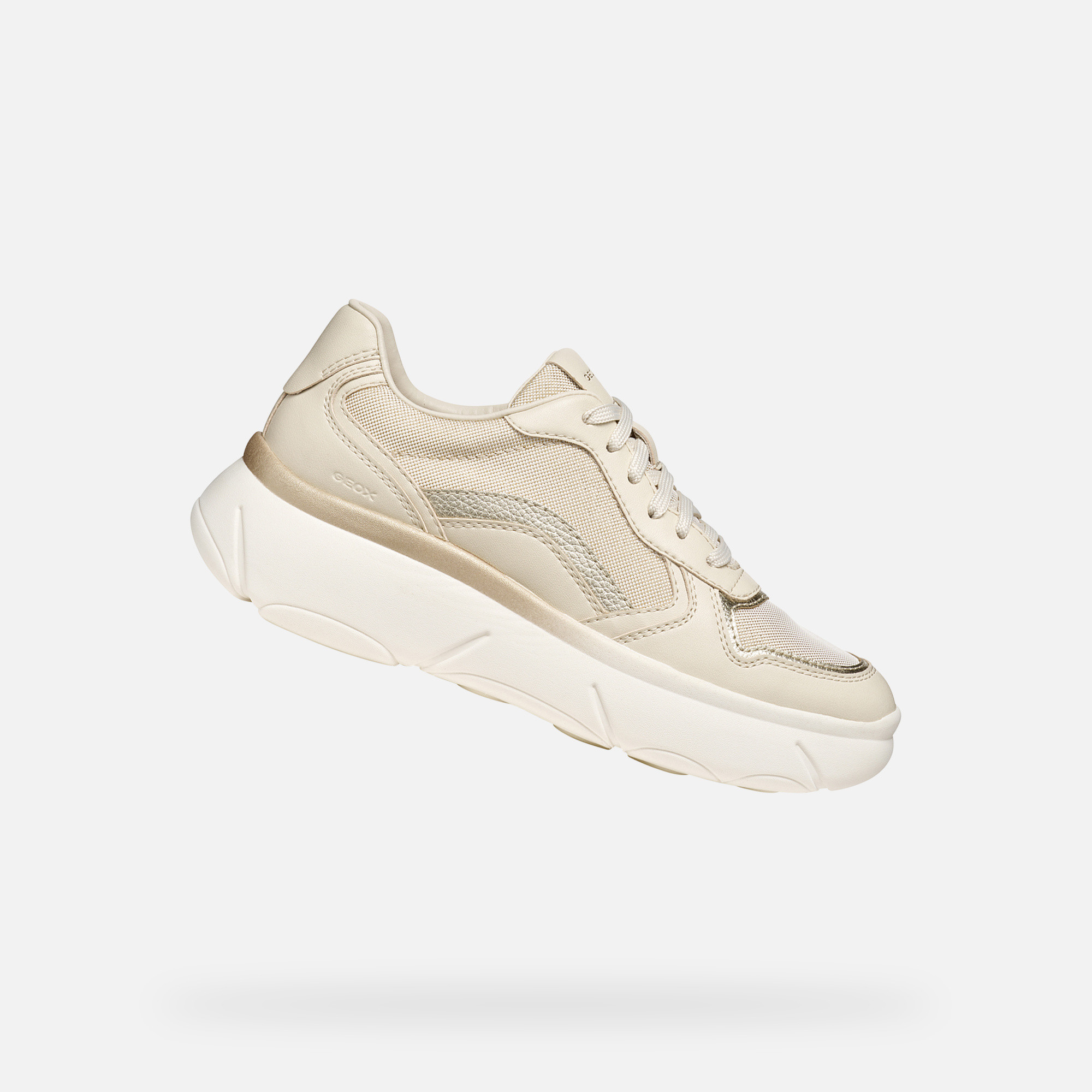 Beige Women's Geox Nebula 2.0 X Sneakers - Women's