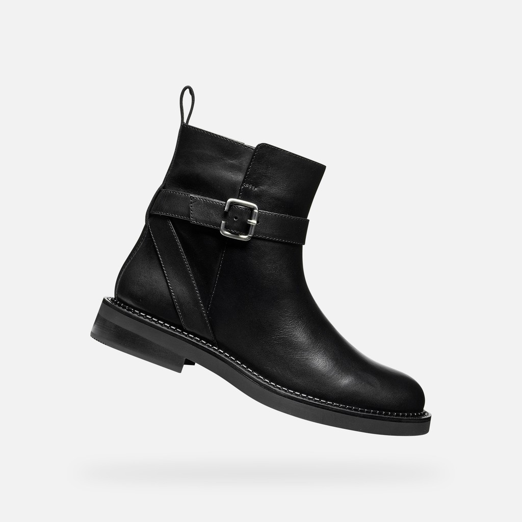 Black Geox Serilda Women's Ankle Boots - Ladies