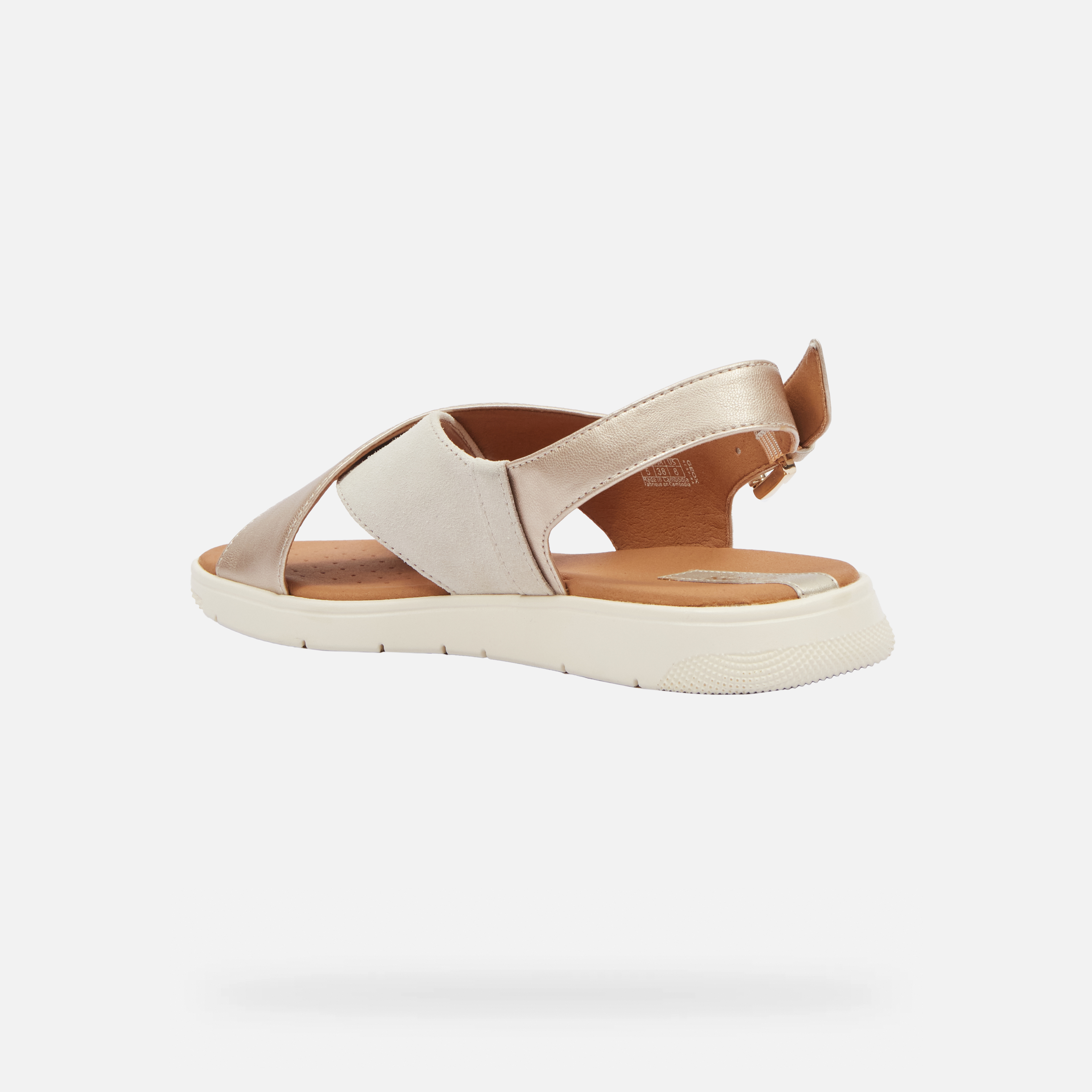 Gold women's sandals Geox Dandra - Women's