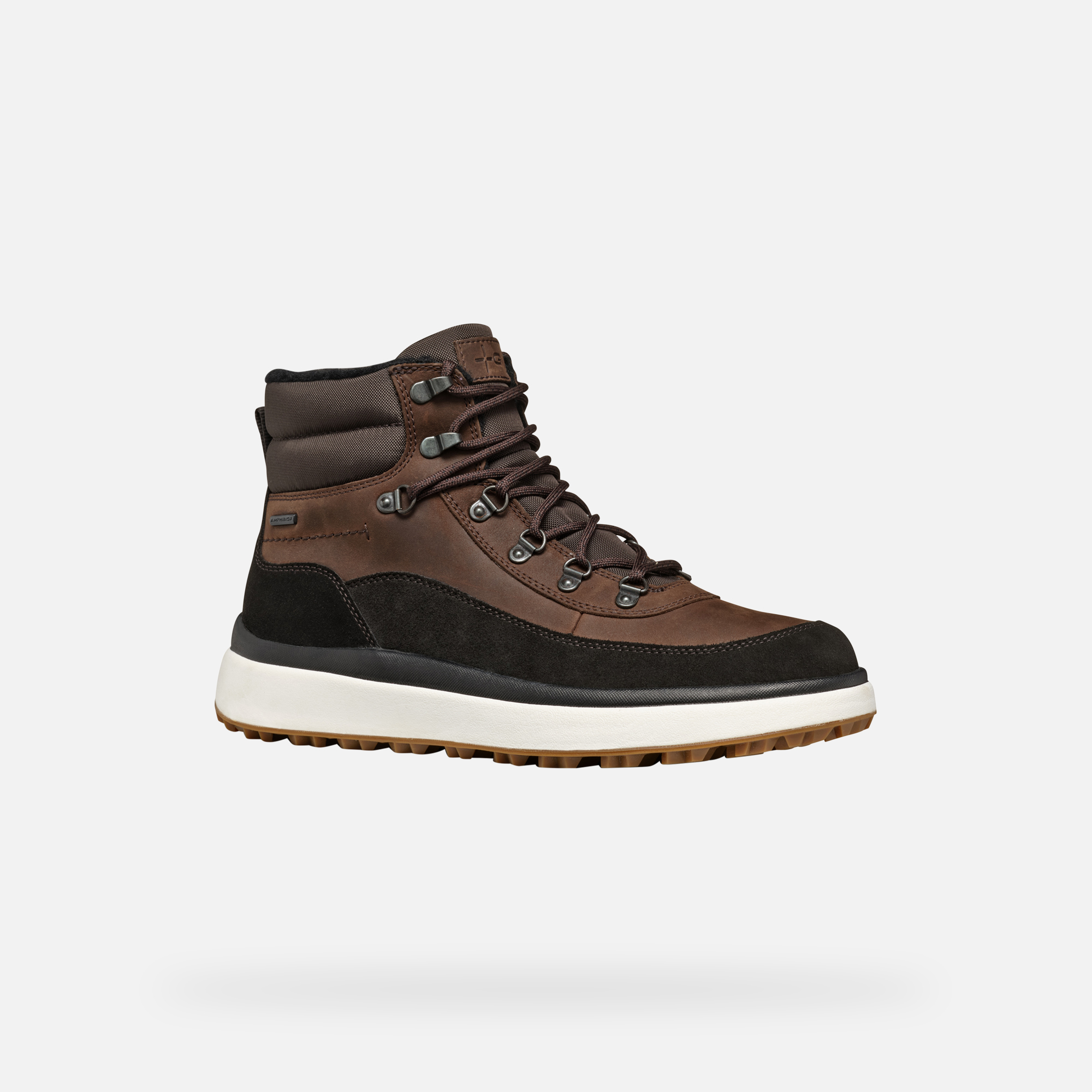 Brown men&#039;s ankle boots Geox Granito + Grip A - Men