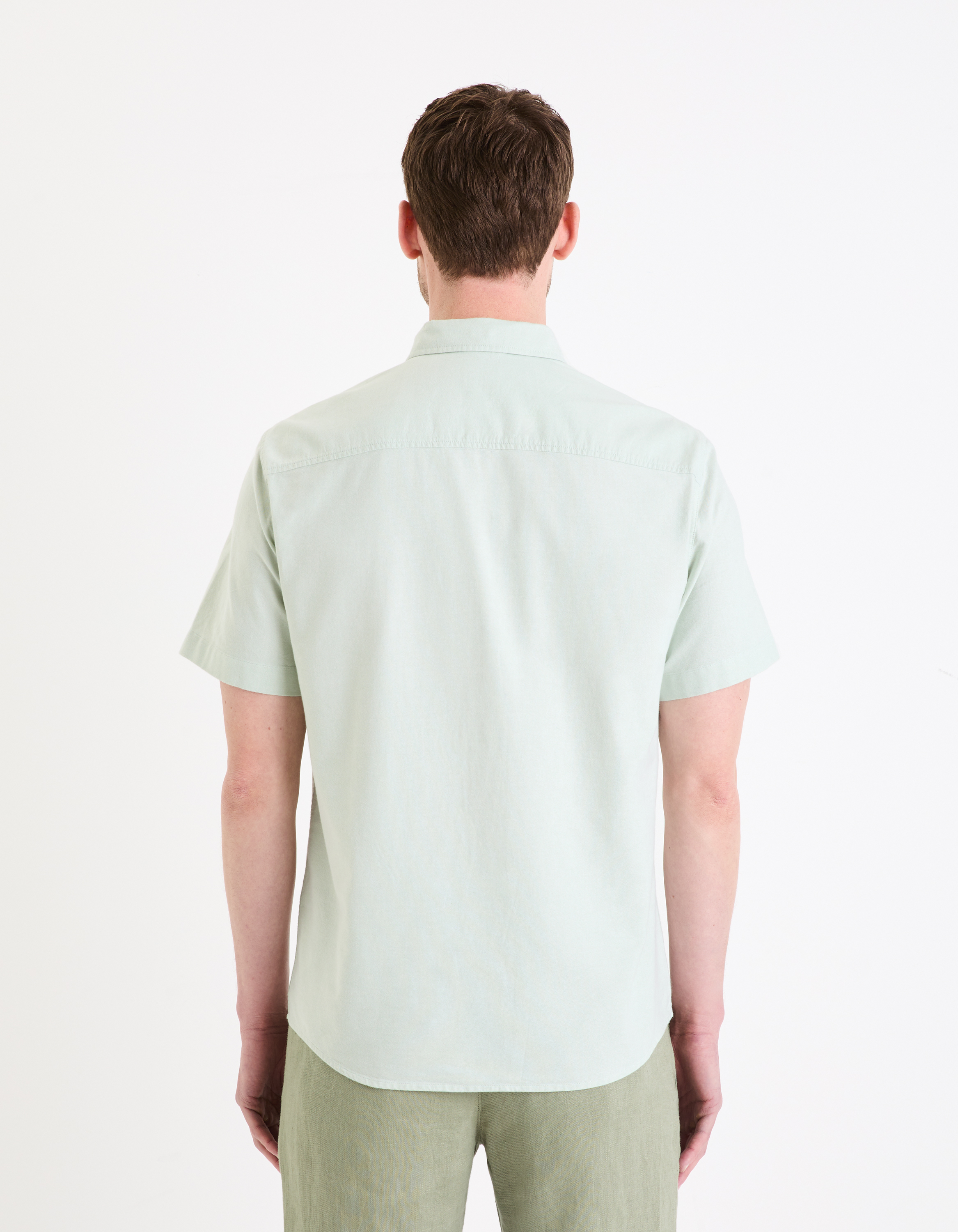 Camasi casual pentru barbati Celio - verde deschis