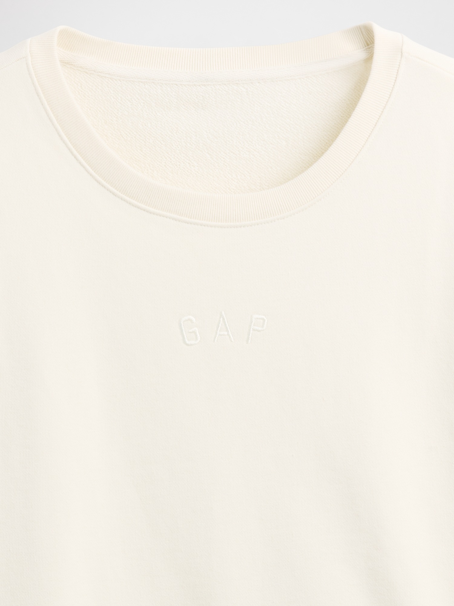 GAP Oversize Crop Sweatshirt Heavyweight - Ladies