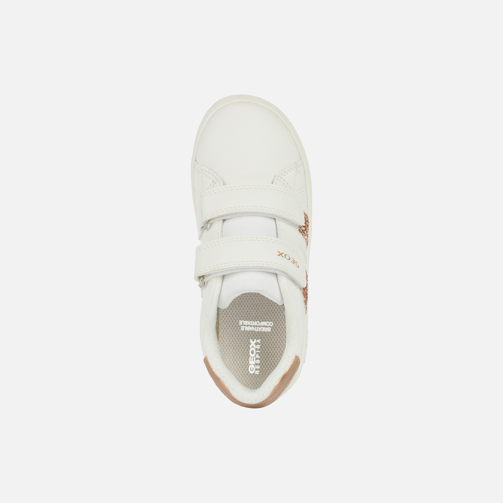 White Girls Geox Eclyper Sneakers - Girls
