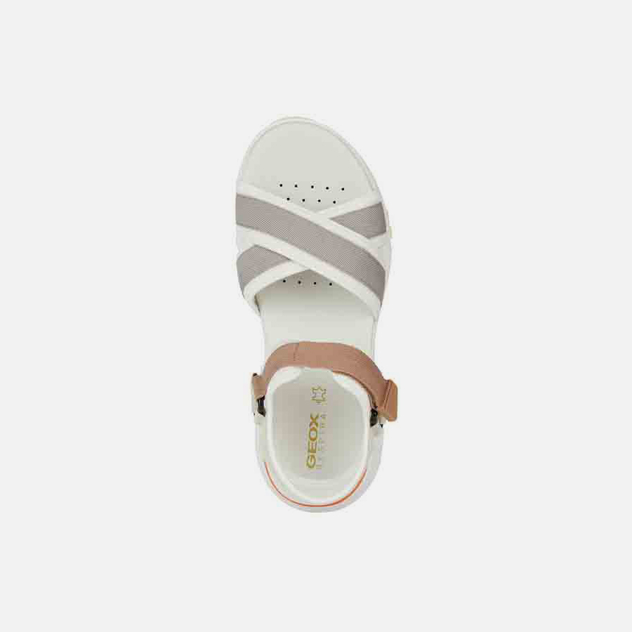 Grey women&#039;s sandals Geox Sorapis + Grip A - Women&#039;s