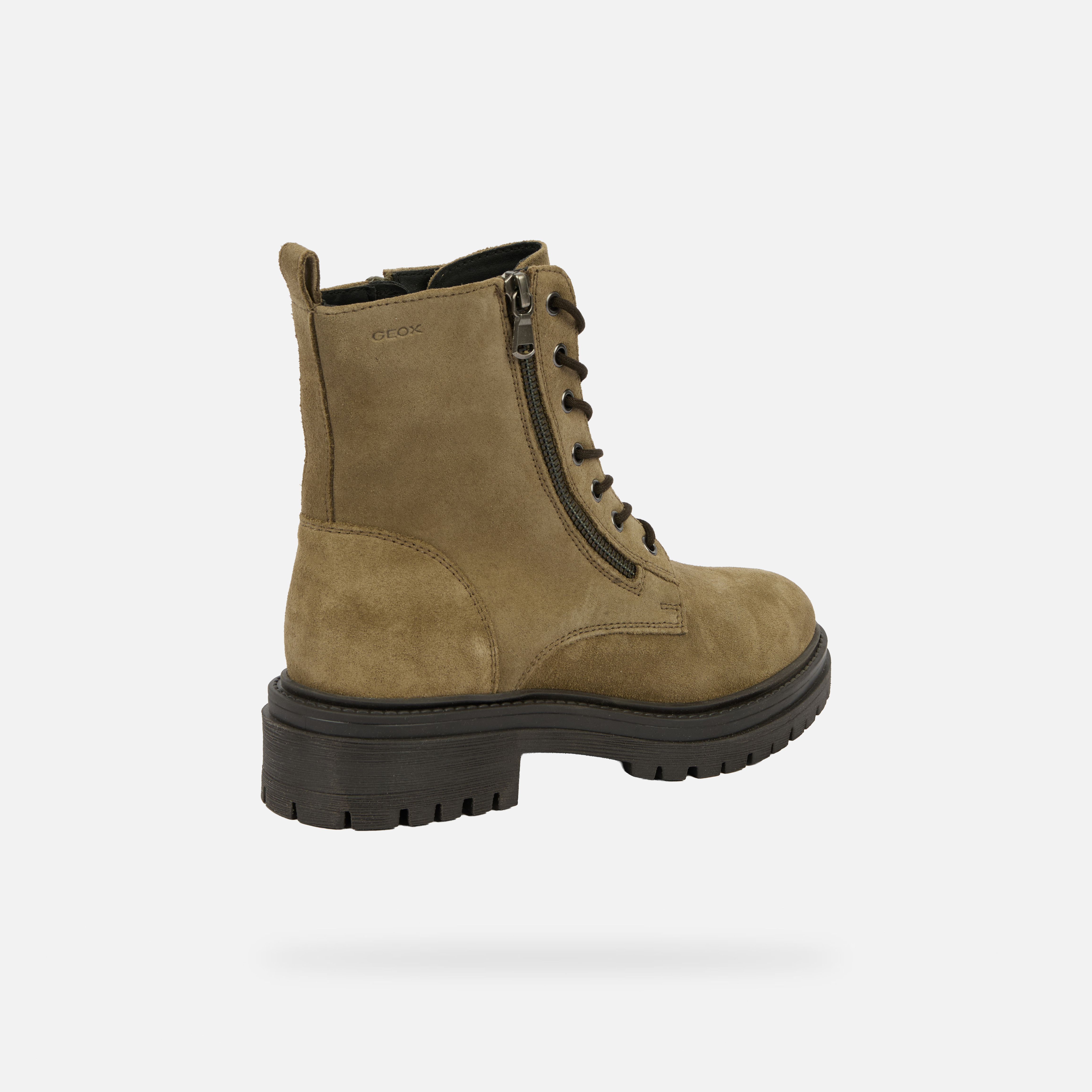 Khaki Women's Ankle Boots Geox Iridea - Ladies