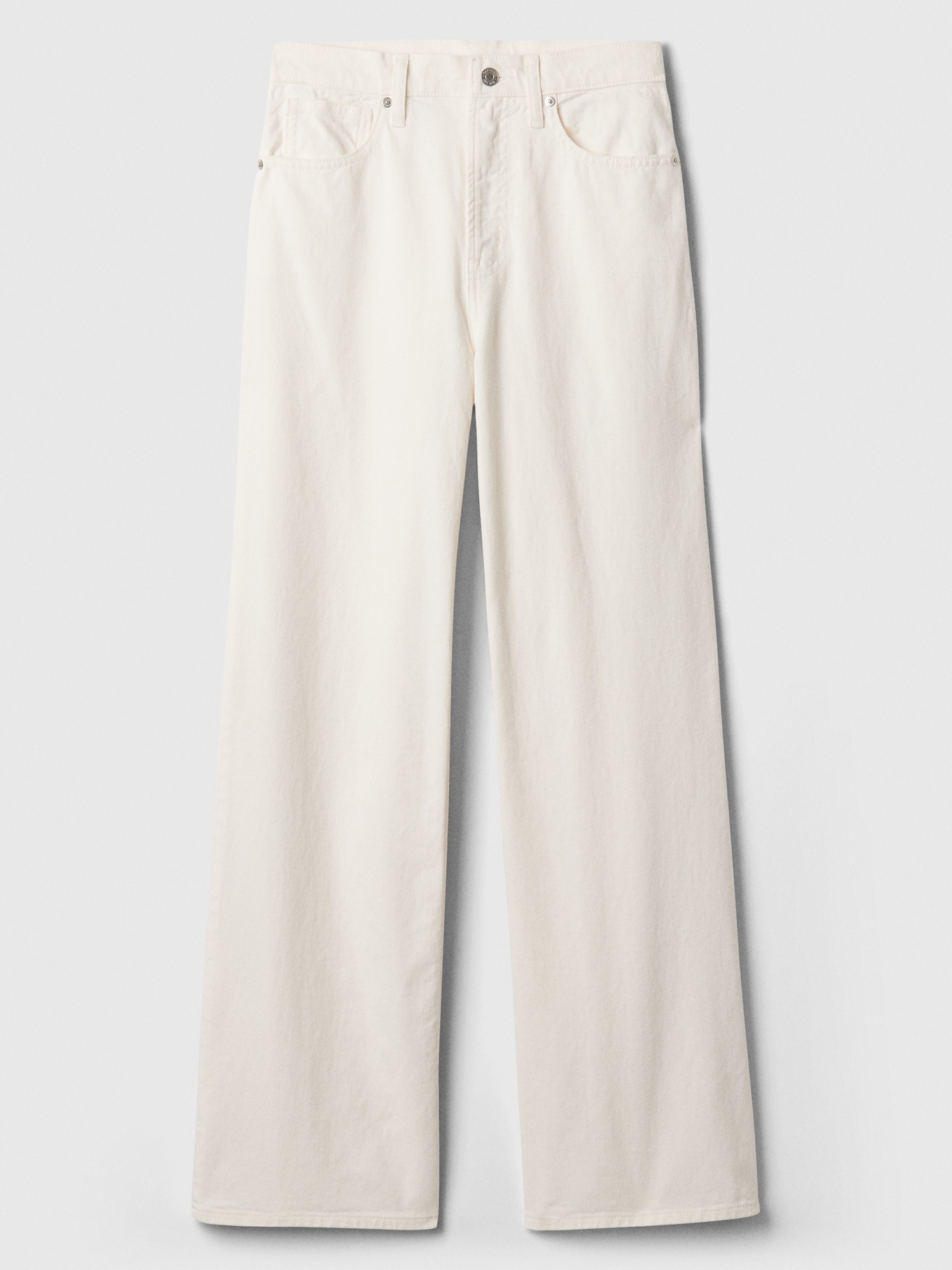Pantaloni chino pentru femei GAP - alb