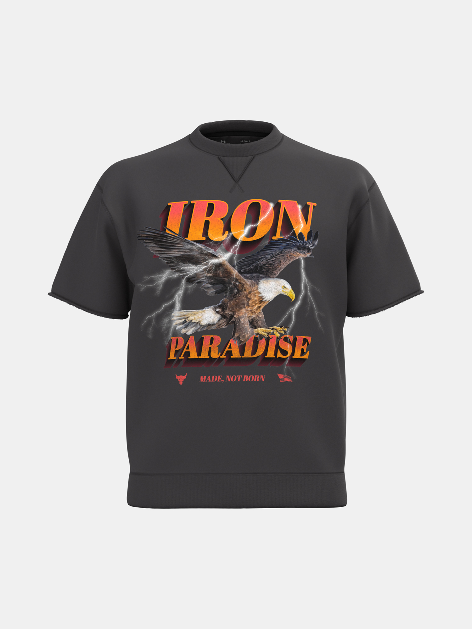 Under Armour Mikina UA Pjt Rck OG Graphic Cutoff-GRY - Pánské