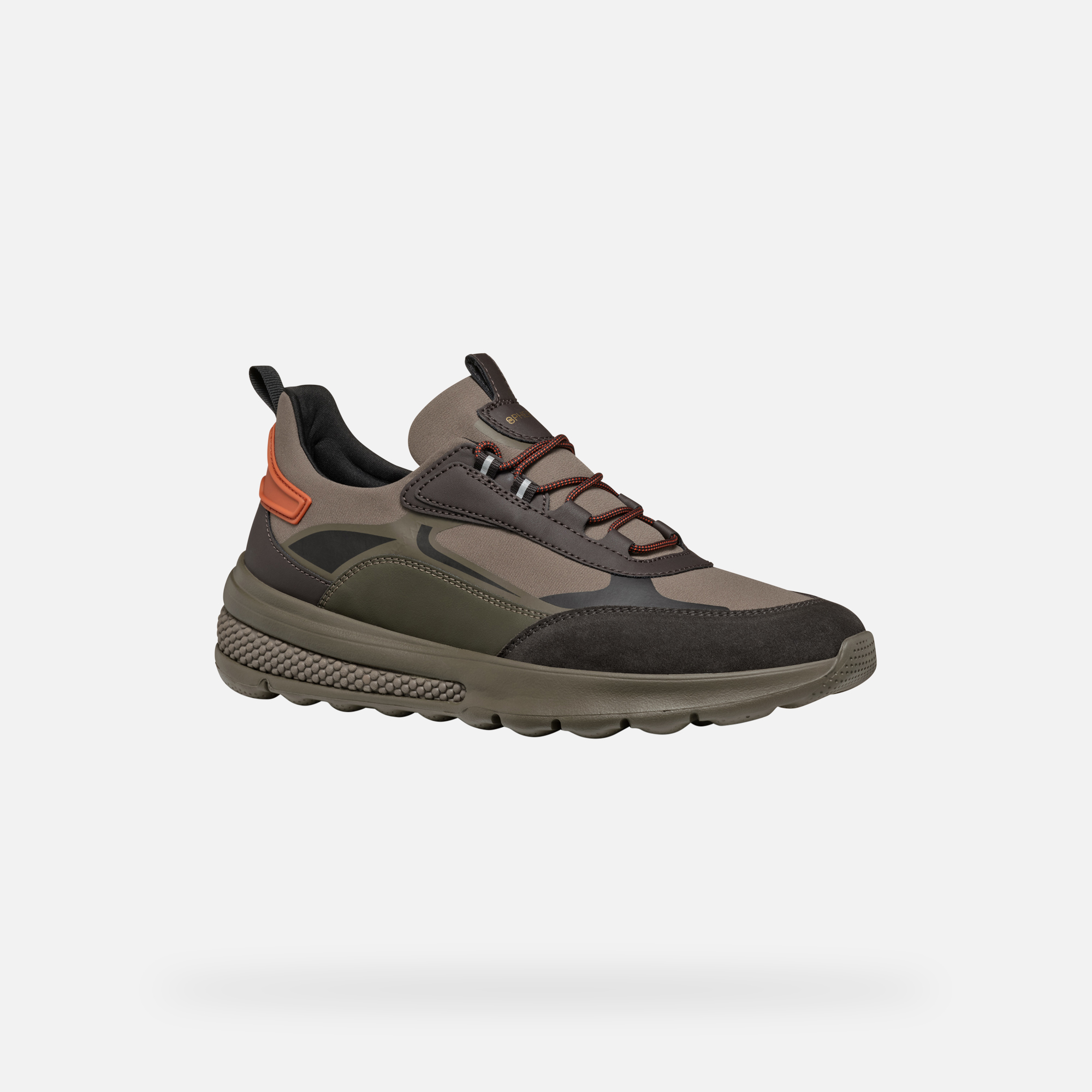 Grey men's sneakers Geox Spherica Actif - Men's