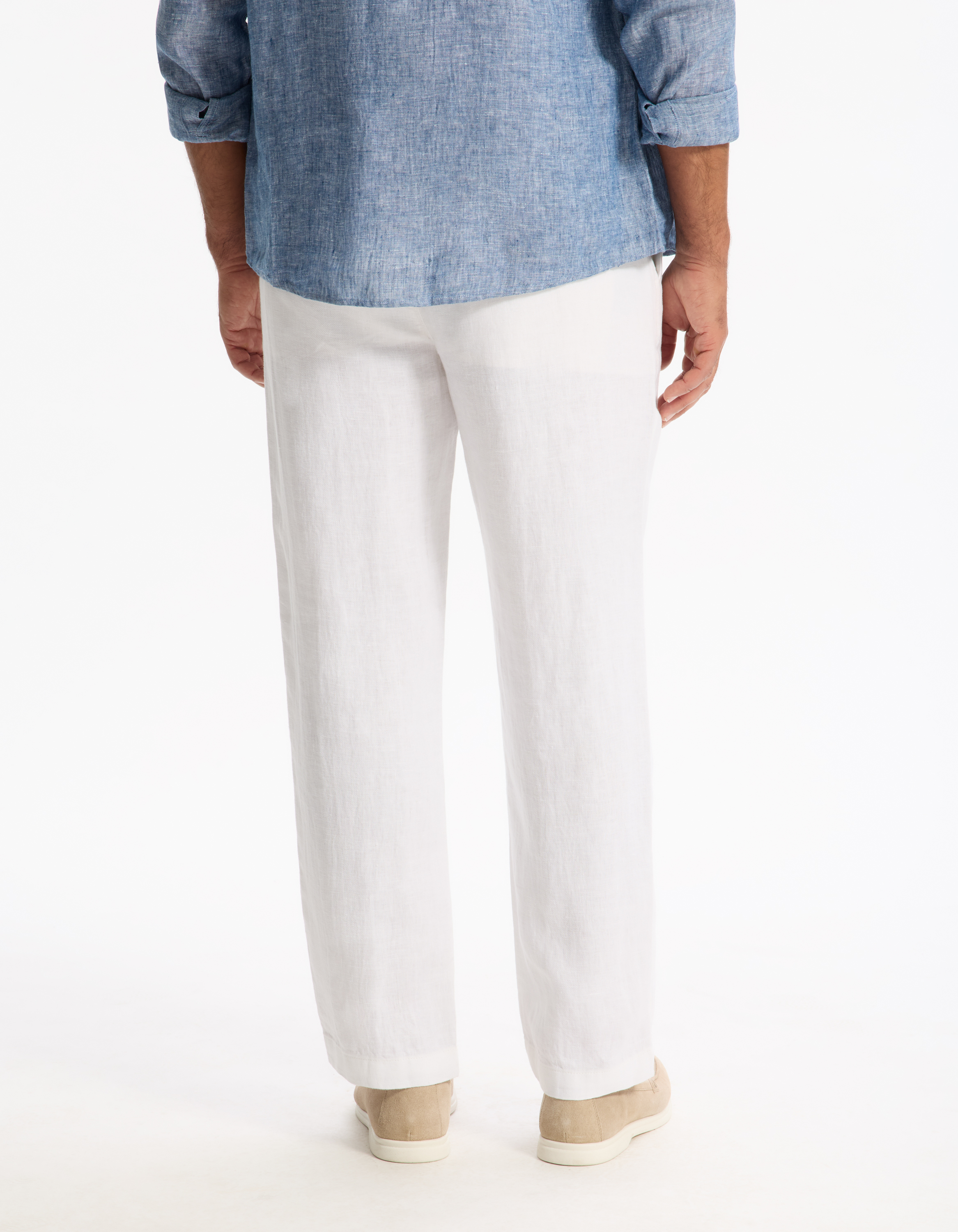 Pantaloni casual pentru barbati Celio - alb