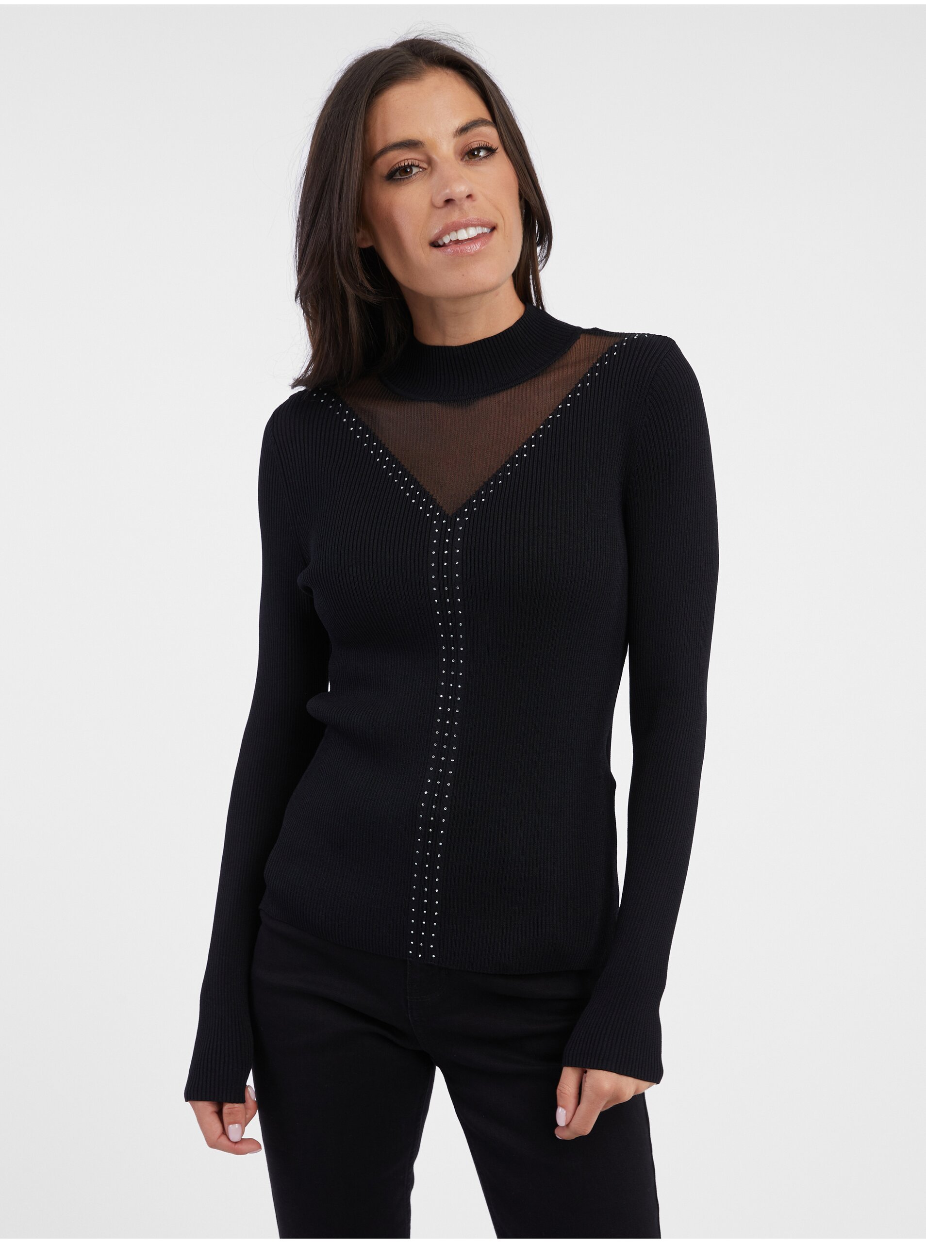 Orsay Black Women's Ribbed Sweater - Women's