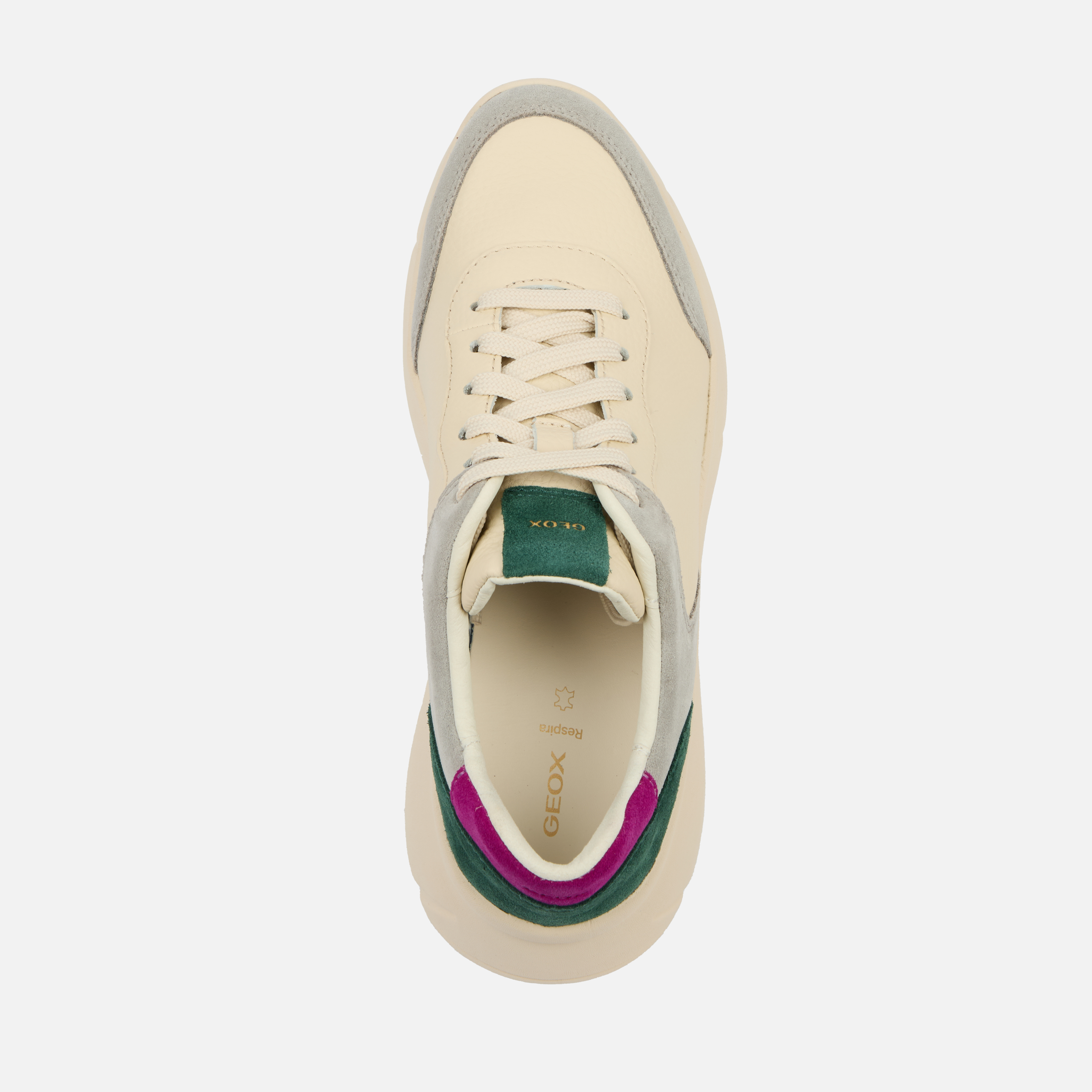 Cream Women's Sneakers Geox Nebula 2.0 X - Women's