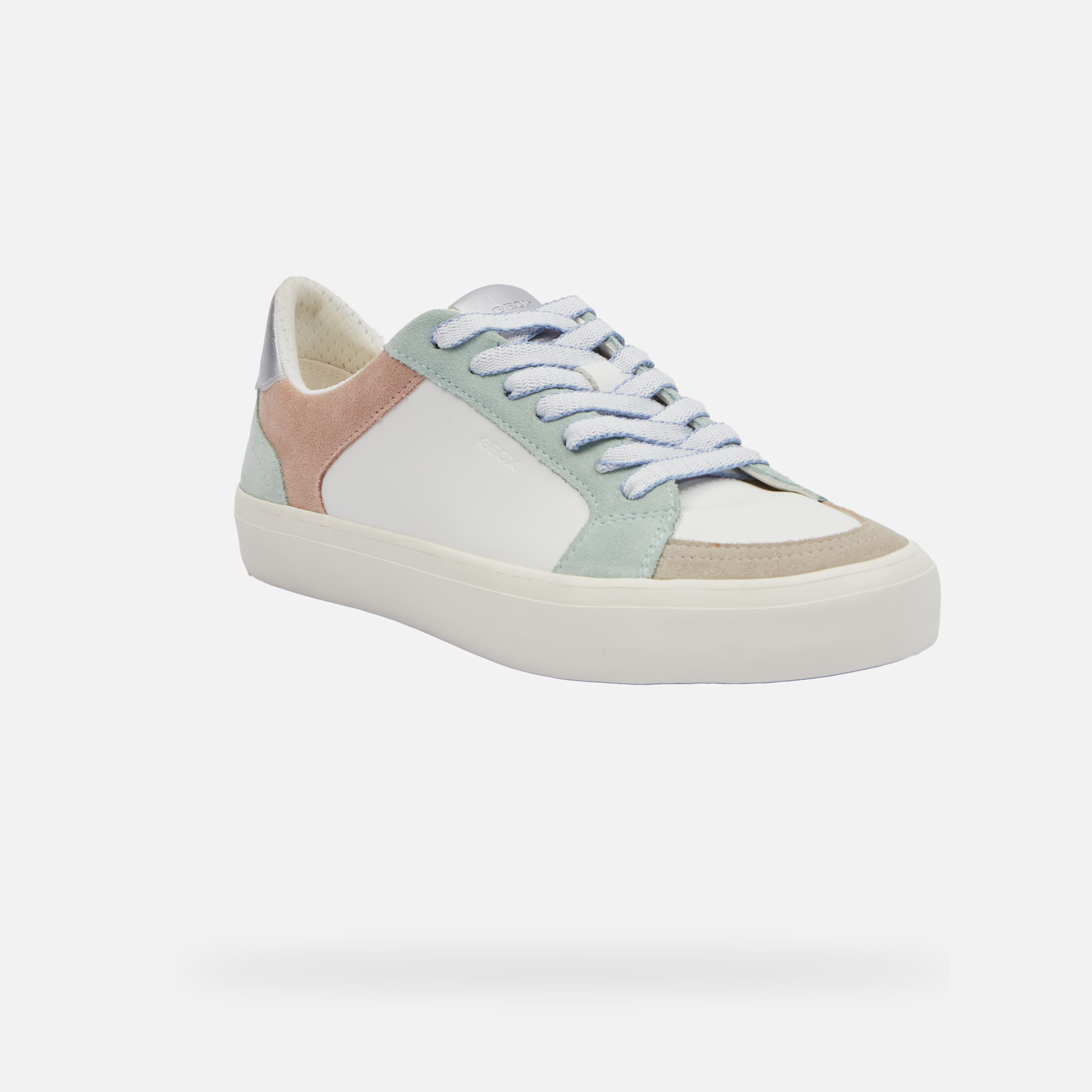 Light green women's sneakers Geox Emmeleny - Women's