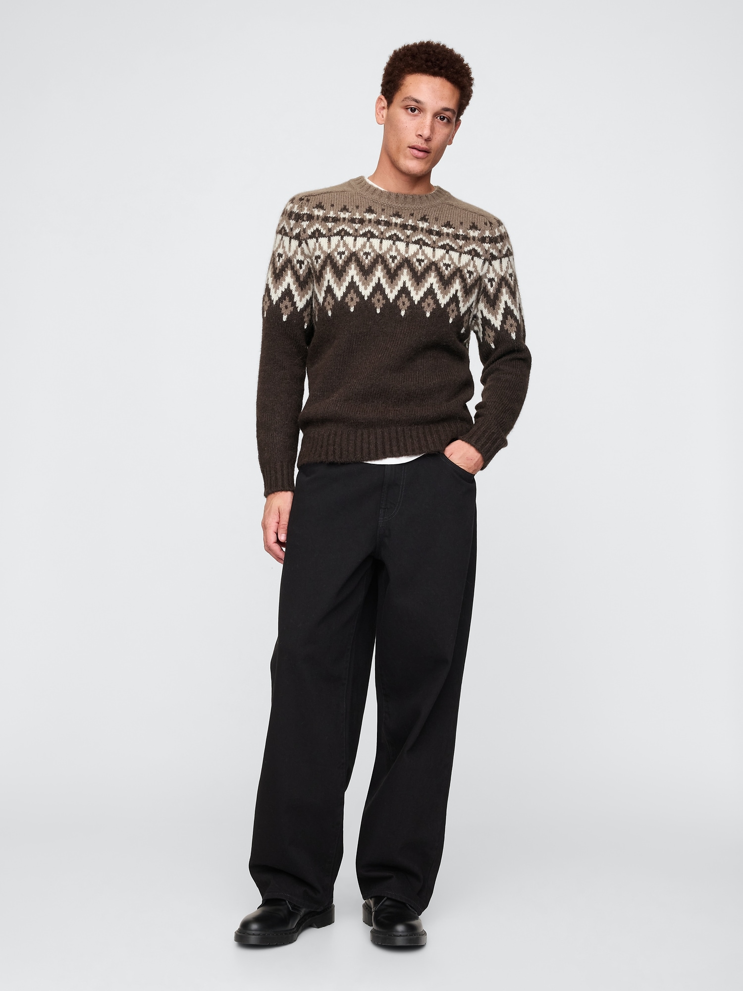 GAP Sweater with wool blend Fair Isle - Men's
