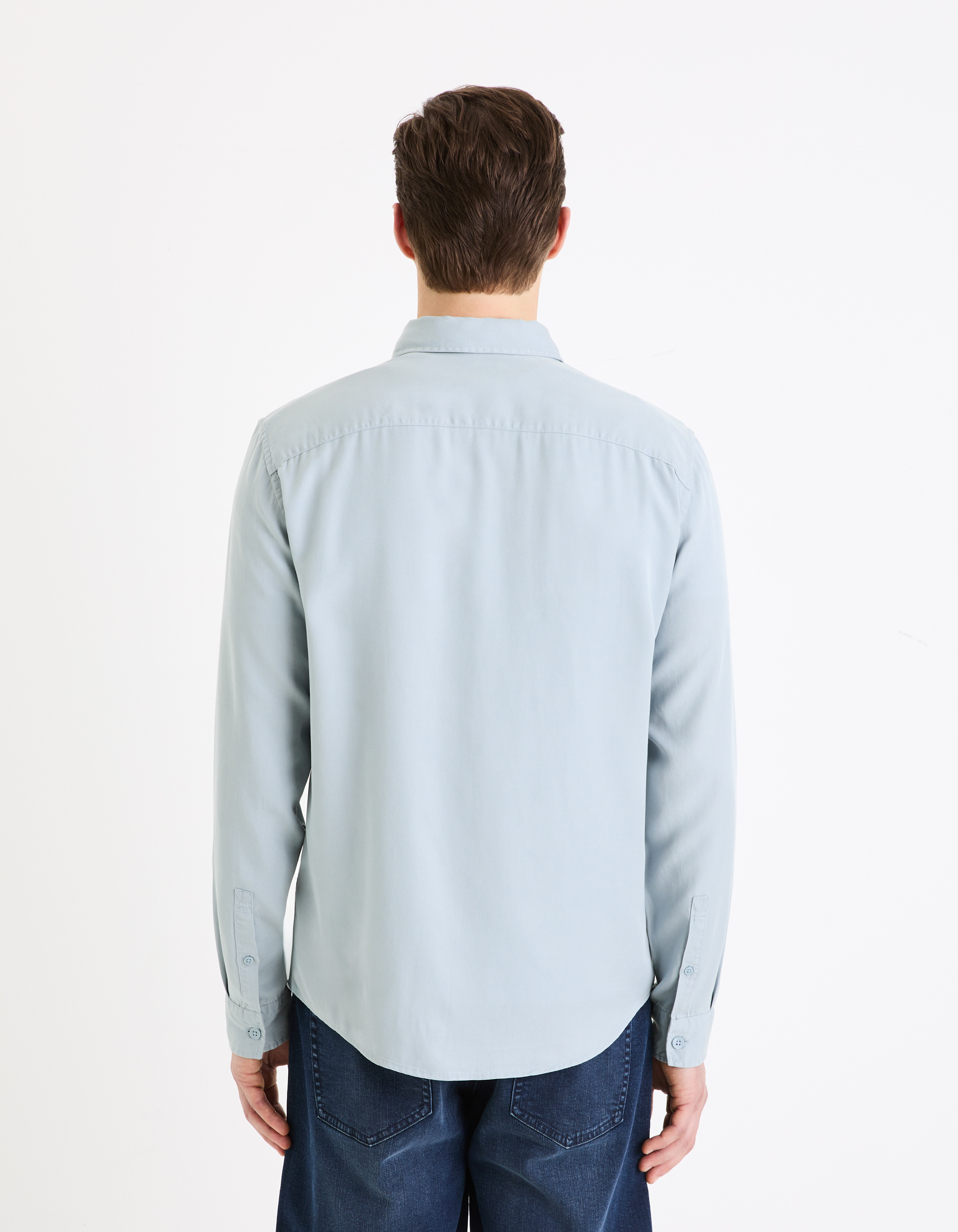 Camasi casual pentru barbati Celio - albastru deschis